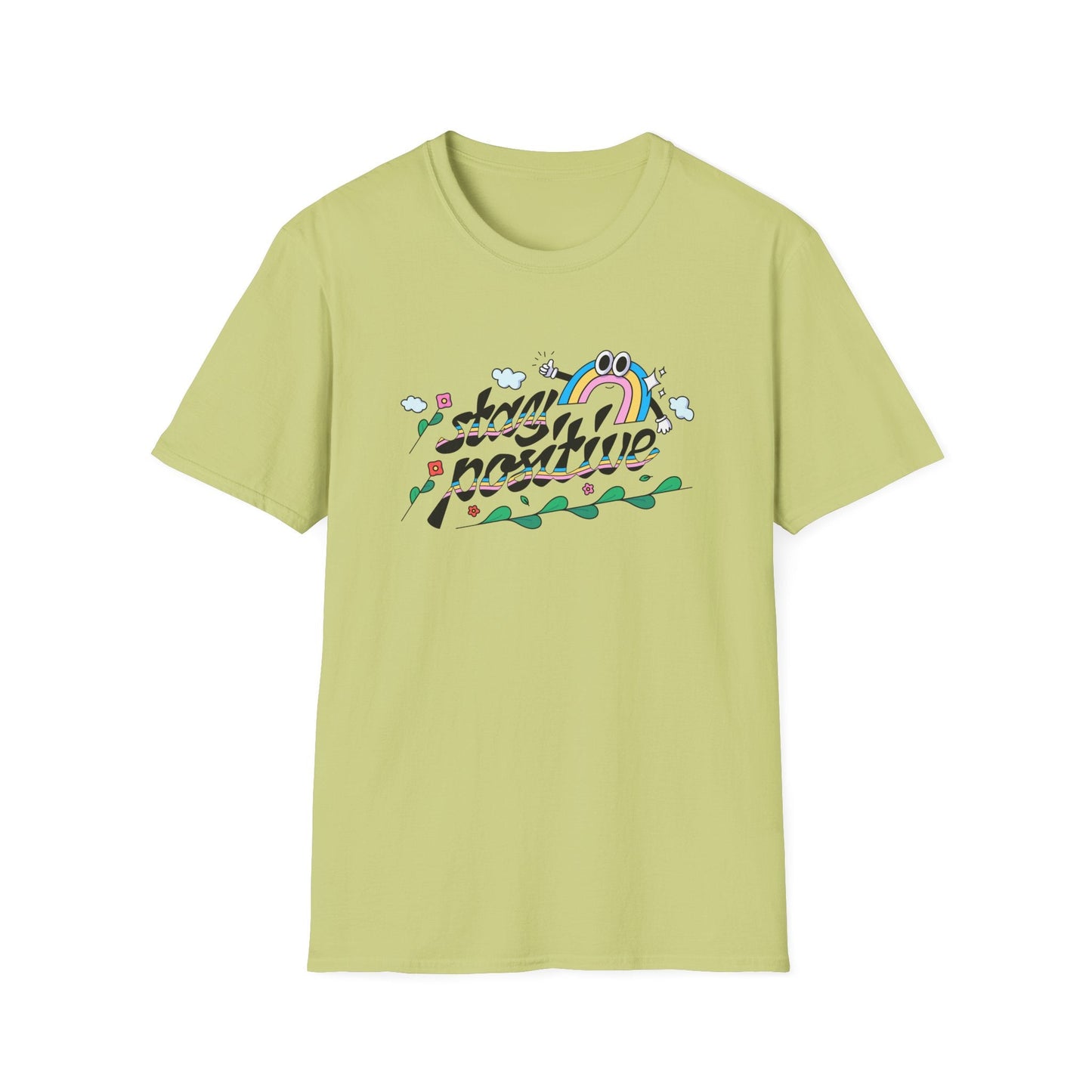 Positive Slogan T Shirts Unisex Softstyle Tee With Positive Words And Good Quotes Gildan 64000