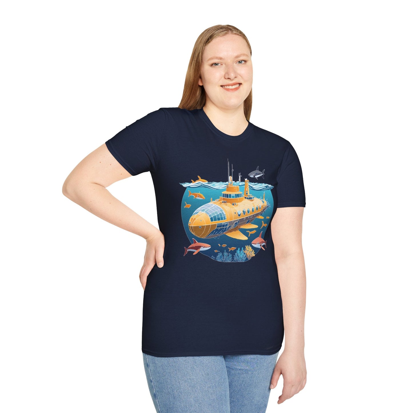 Ocean Graphic Unisex Softstyle Cotton Tee 12