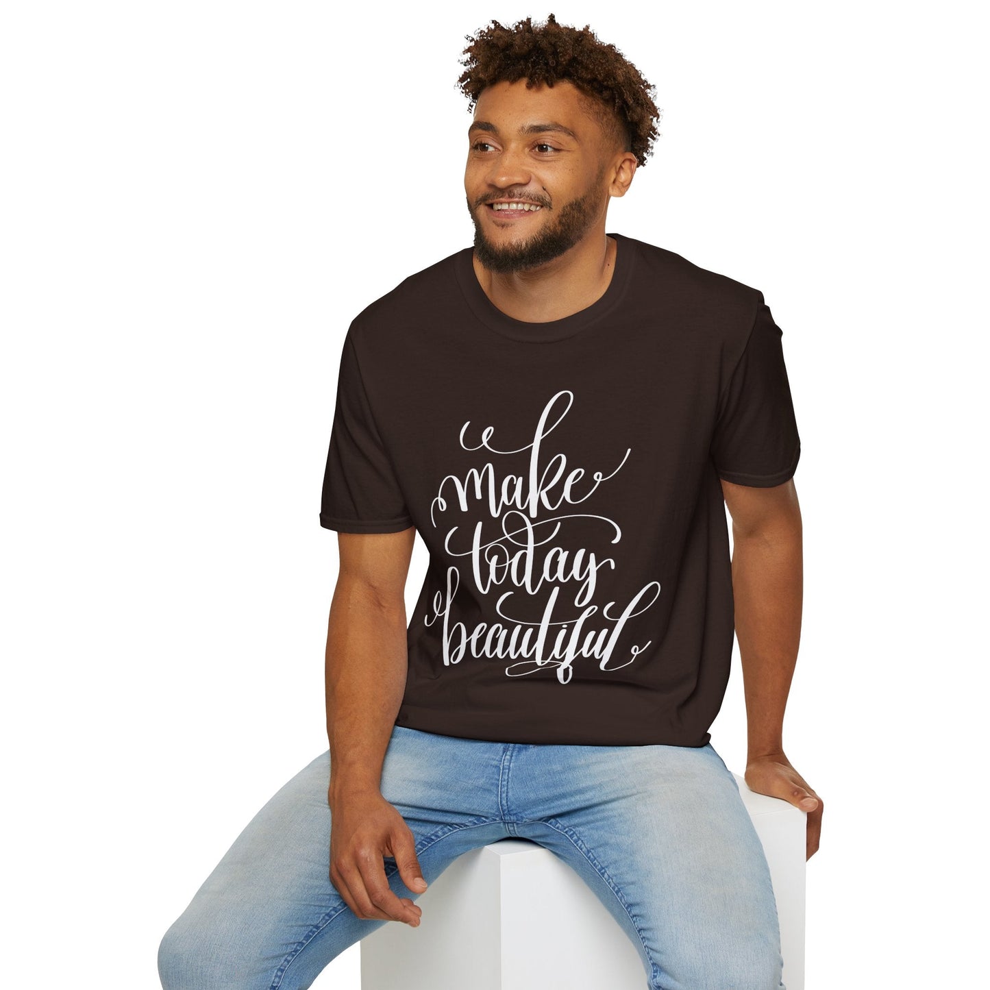 Positive Slogan T Shirt Unisex Softstyle Gildan 64000 With Positive Words And Good Quotes Art Tee