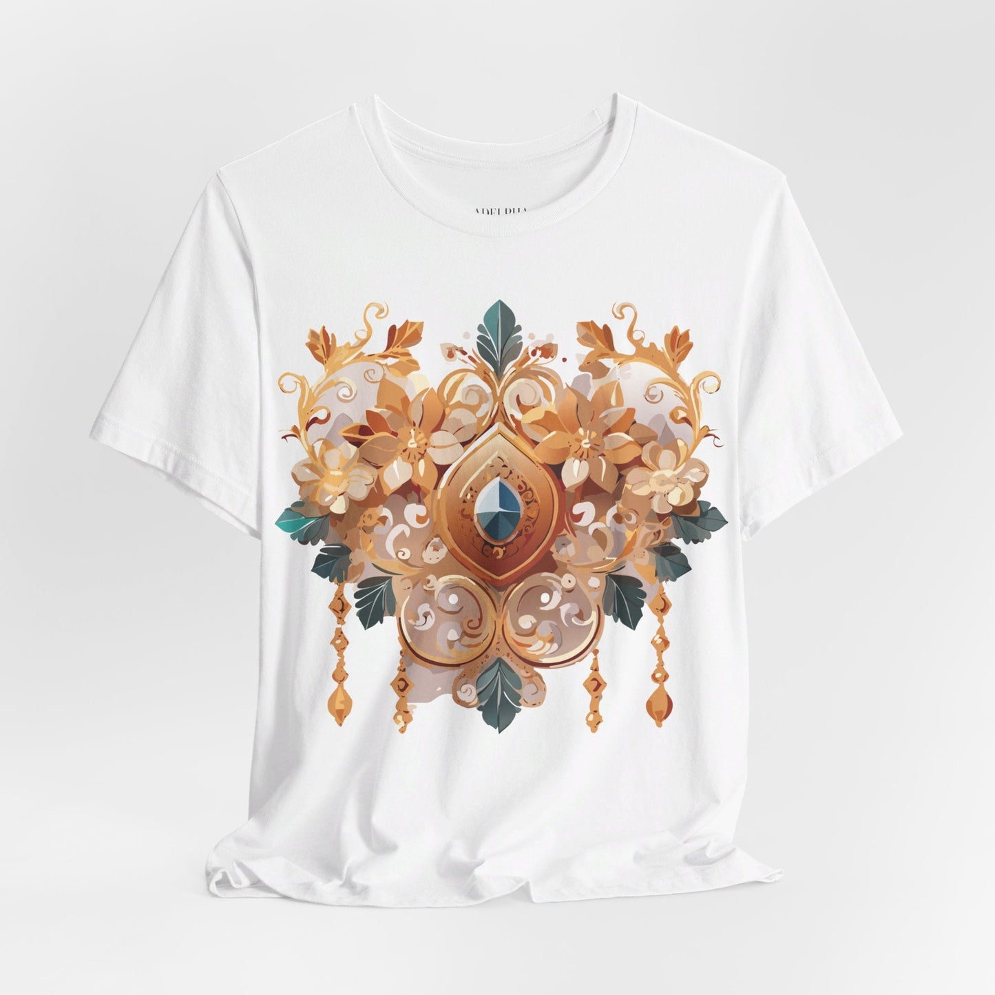 Jewelry Graphic Unisex 100 Cotton Vintage Treasure Art T-Shirt 34