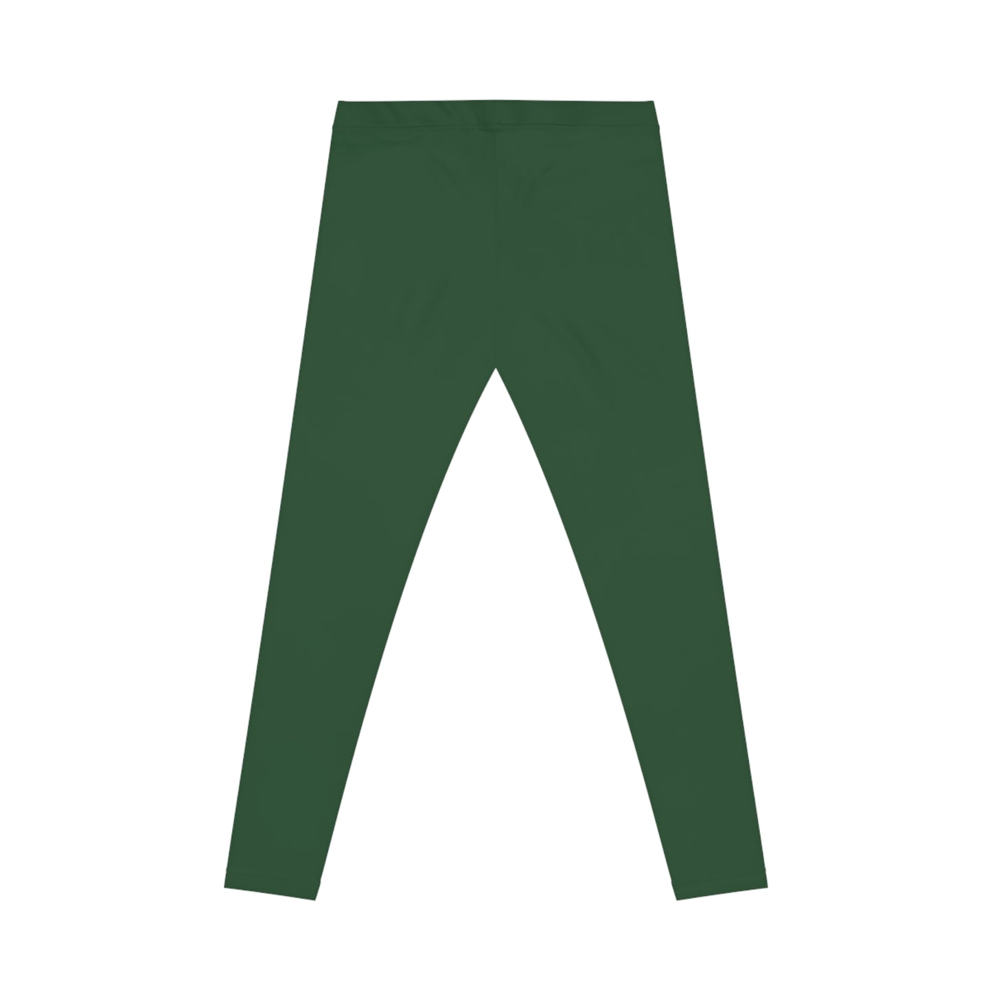 Dark Spruce Color Women's Poly-Span Casual Leggings XS-2XL