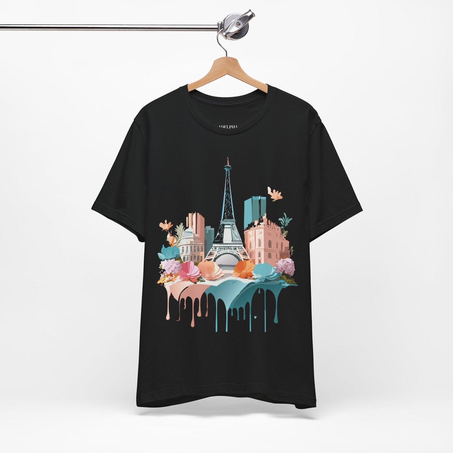 Paris Tourist Unisex Graphic Tee With Vintage Inspired Artwork By Collection