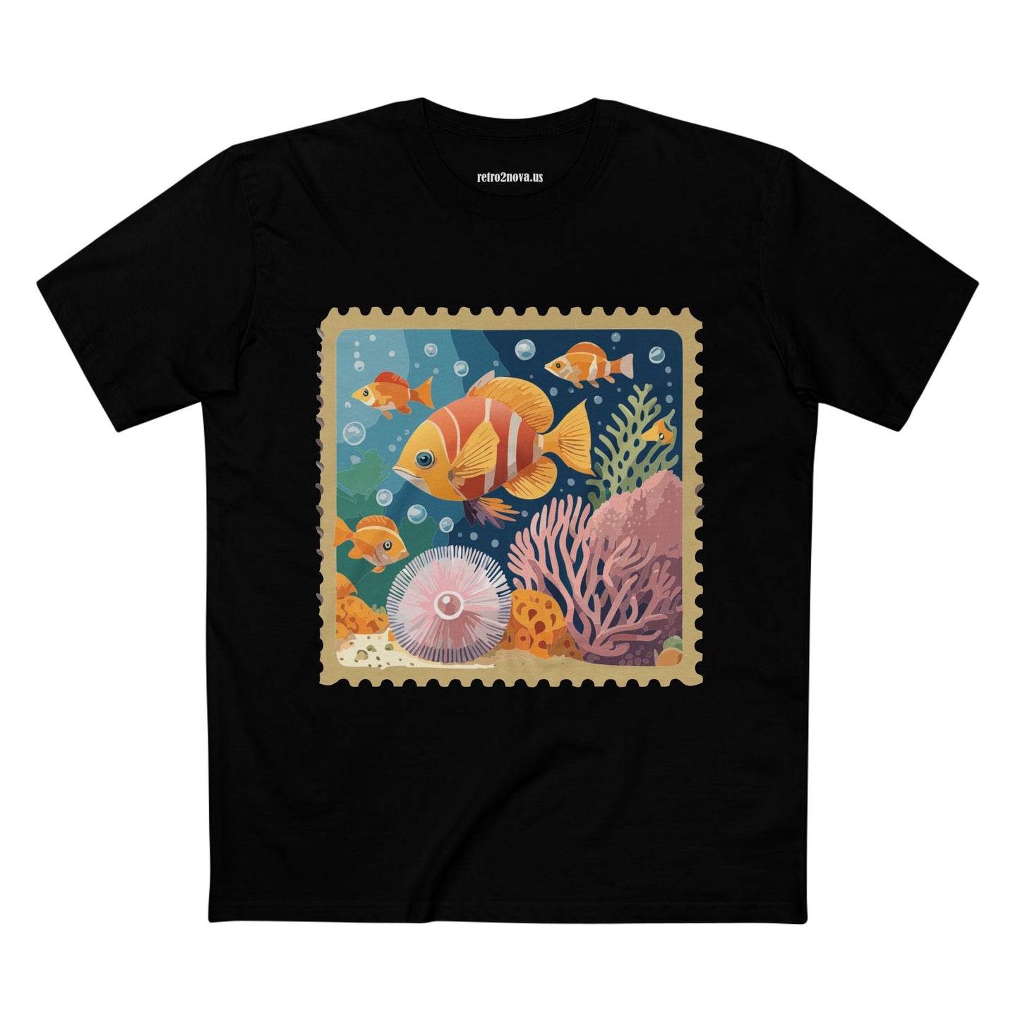 Stamp Shirt Postage Stamp Tee Unisex Premium Cotton Tee With Original Art Design Retro2Nova