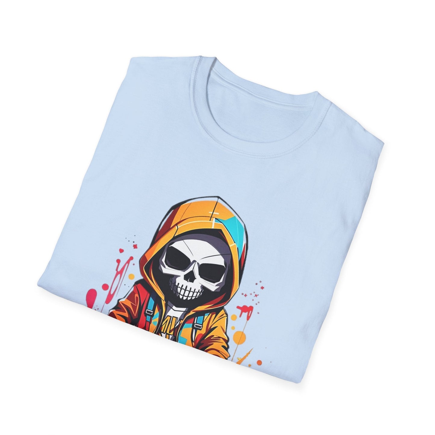 Skull Graphic Unisex Cotton T-shirt with Skeleton Artwork Design 30