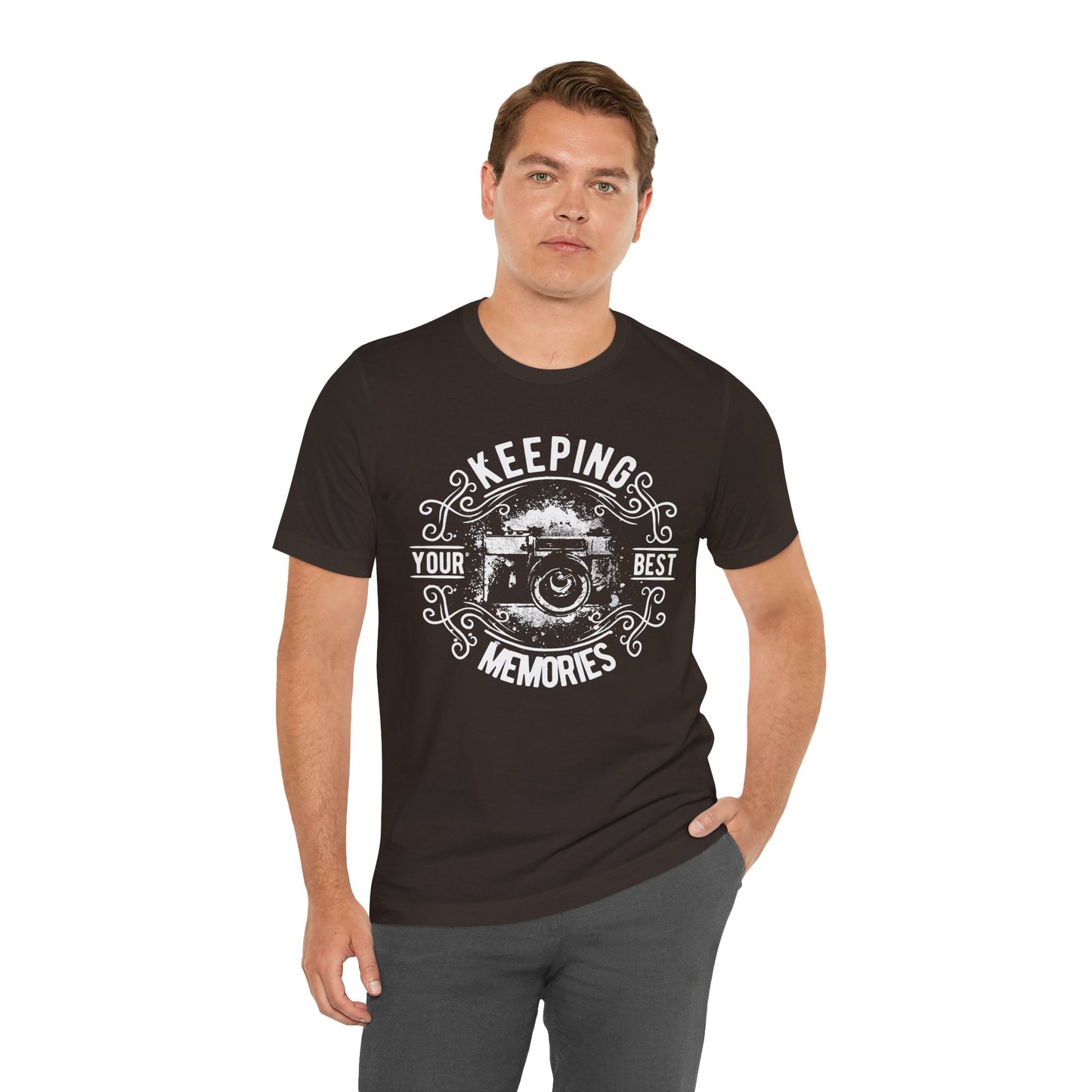 Keeping Your Best Memories T-Shirt Vintage Camera Graphic T-Shirt A-5