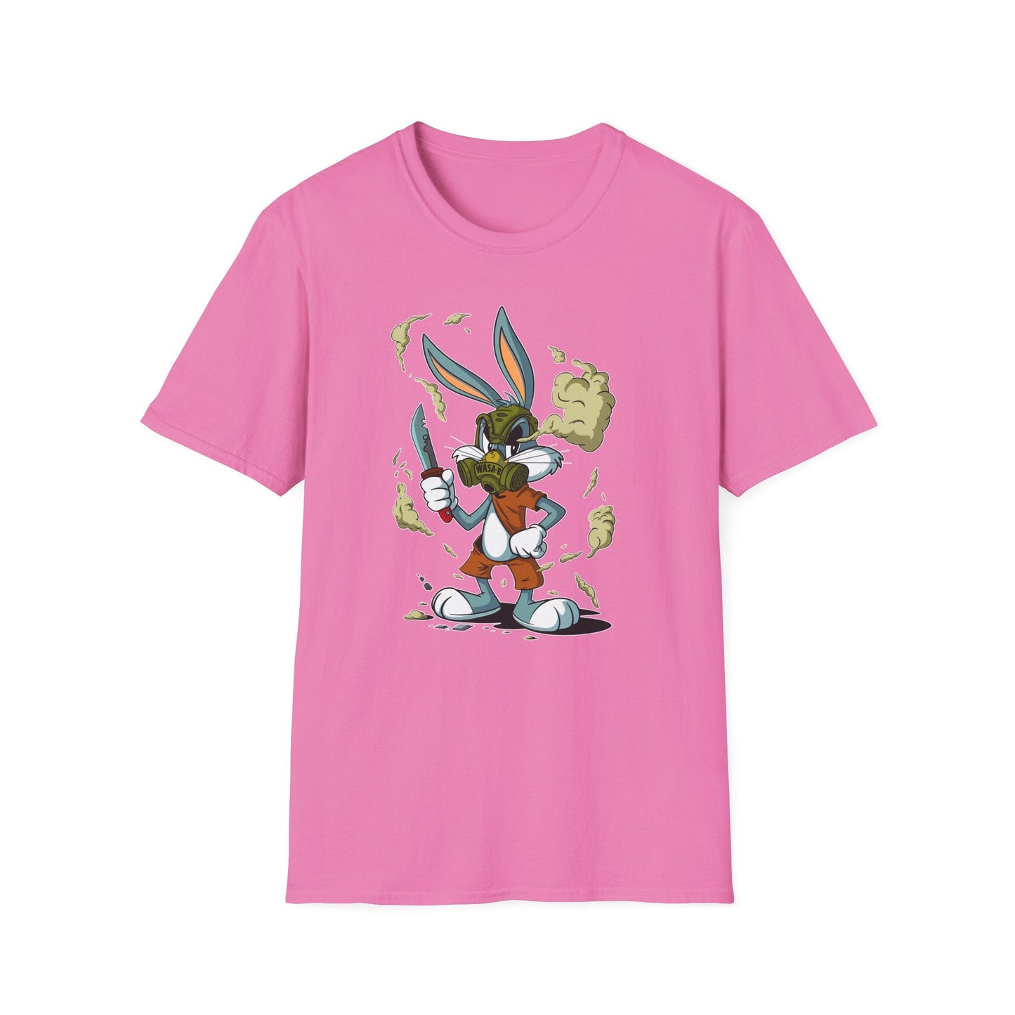 Bugs Bunny T Shirt Unisex Cartoon Graphic Tee Softstyle Gildan 64000 Short Sleeve