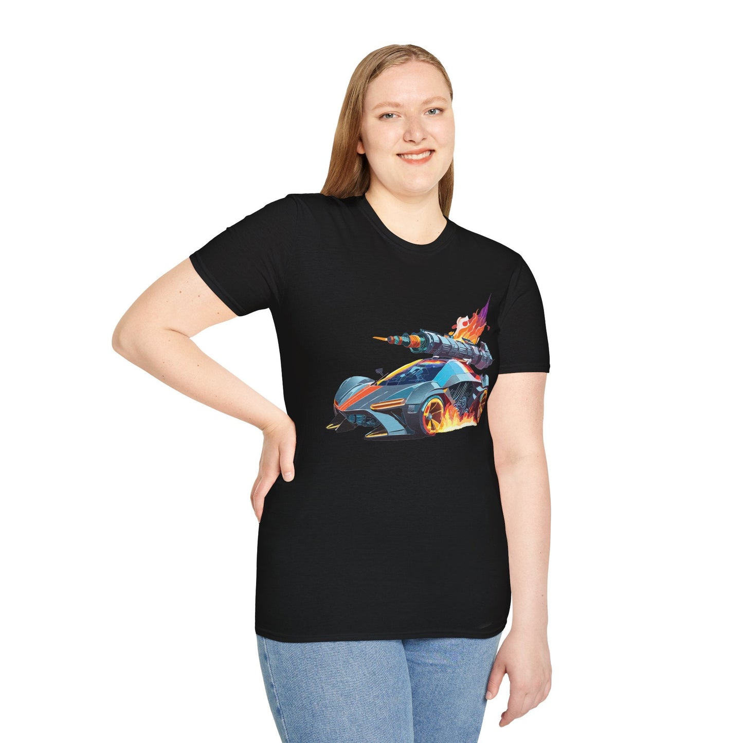 Car T Shirt for Car Lovers Unisex Softstyle Tee 64000 Hot Wheels Design Shirt with Cars