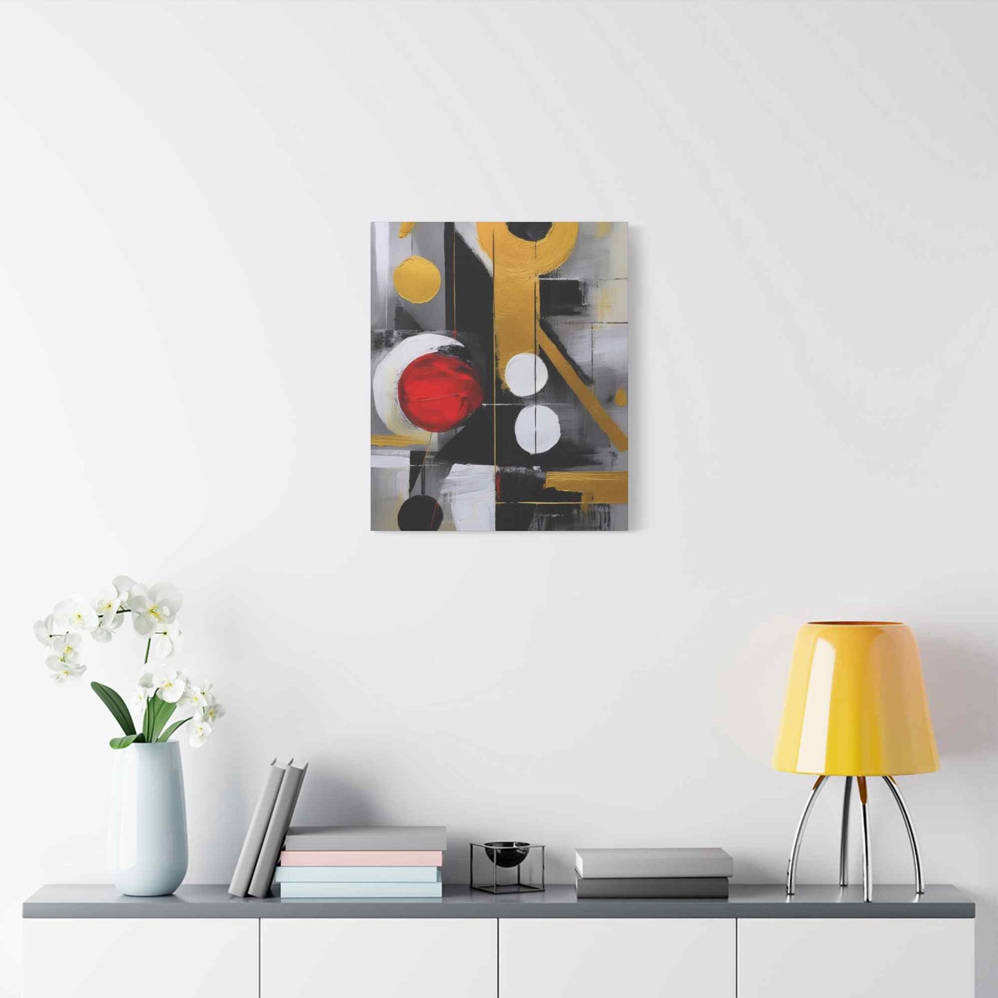 Red Abstract Painting Print Canvas 20x24,20x30,24x30, 24x32,24x36,30x40, 32x48,36x48,40x60 Pine-Wood Inner Frame ABS-24