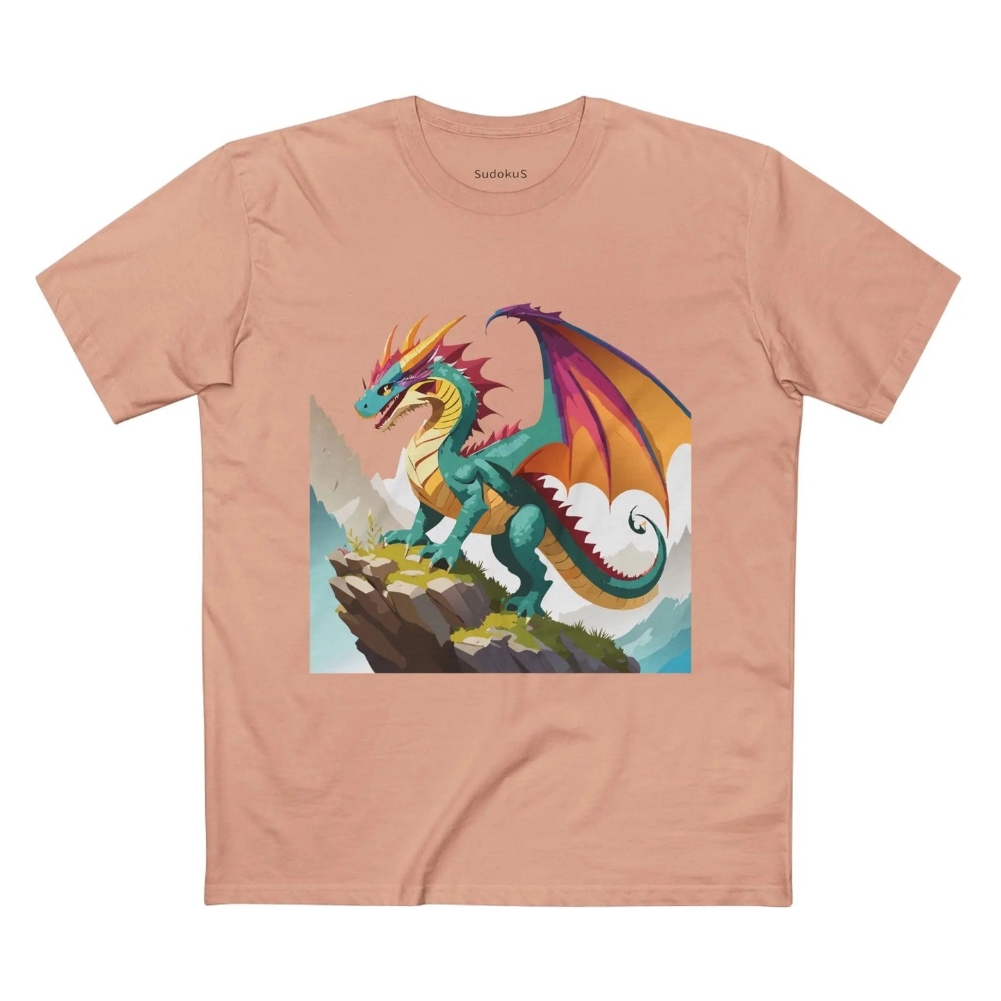 Dragon Graphic Unisex 100 Cotton Staple Tee 28