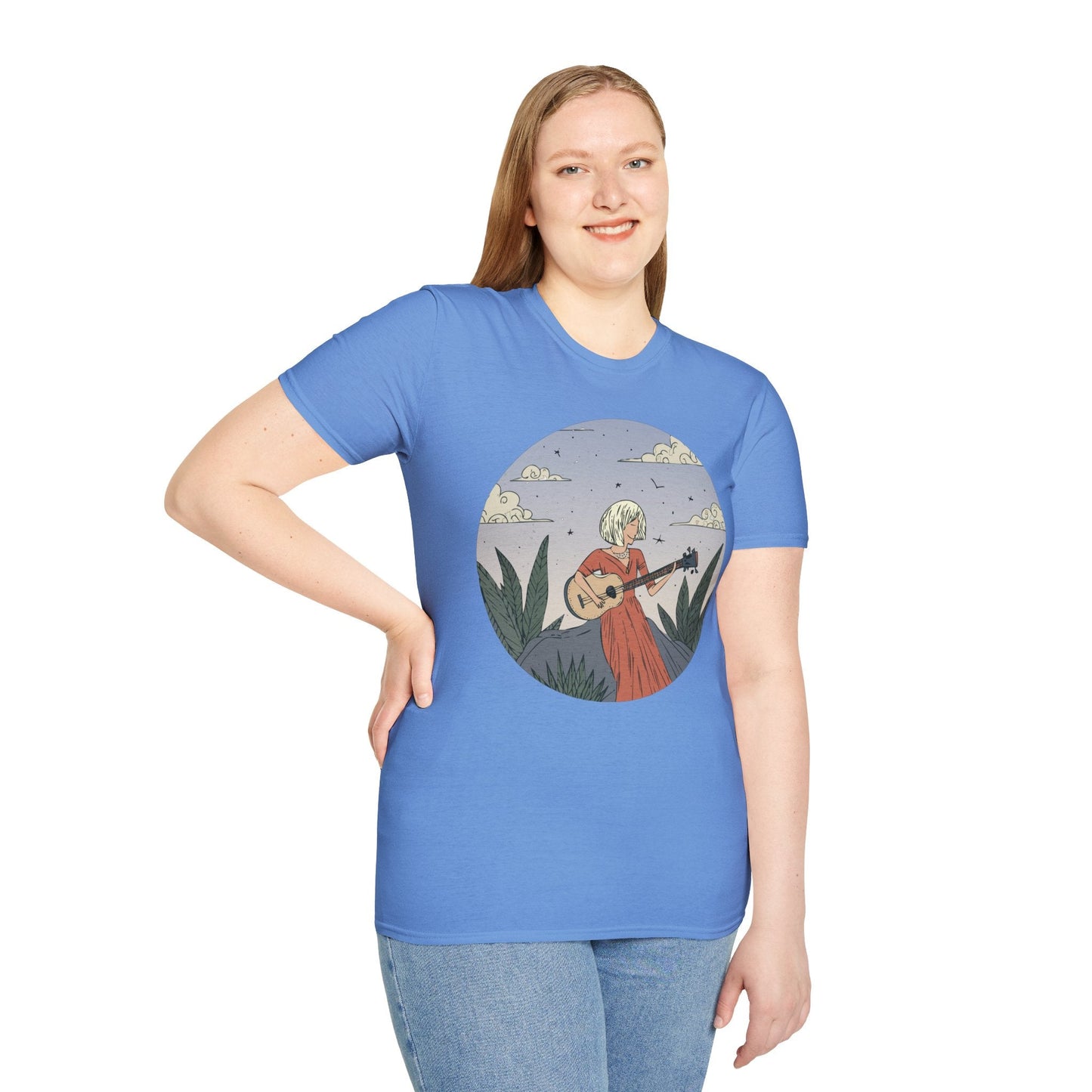 Womens Graphic T Shirts Art Design Tee Unisex Softstyle Gildan 64000 100 Percent Cotton