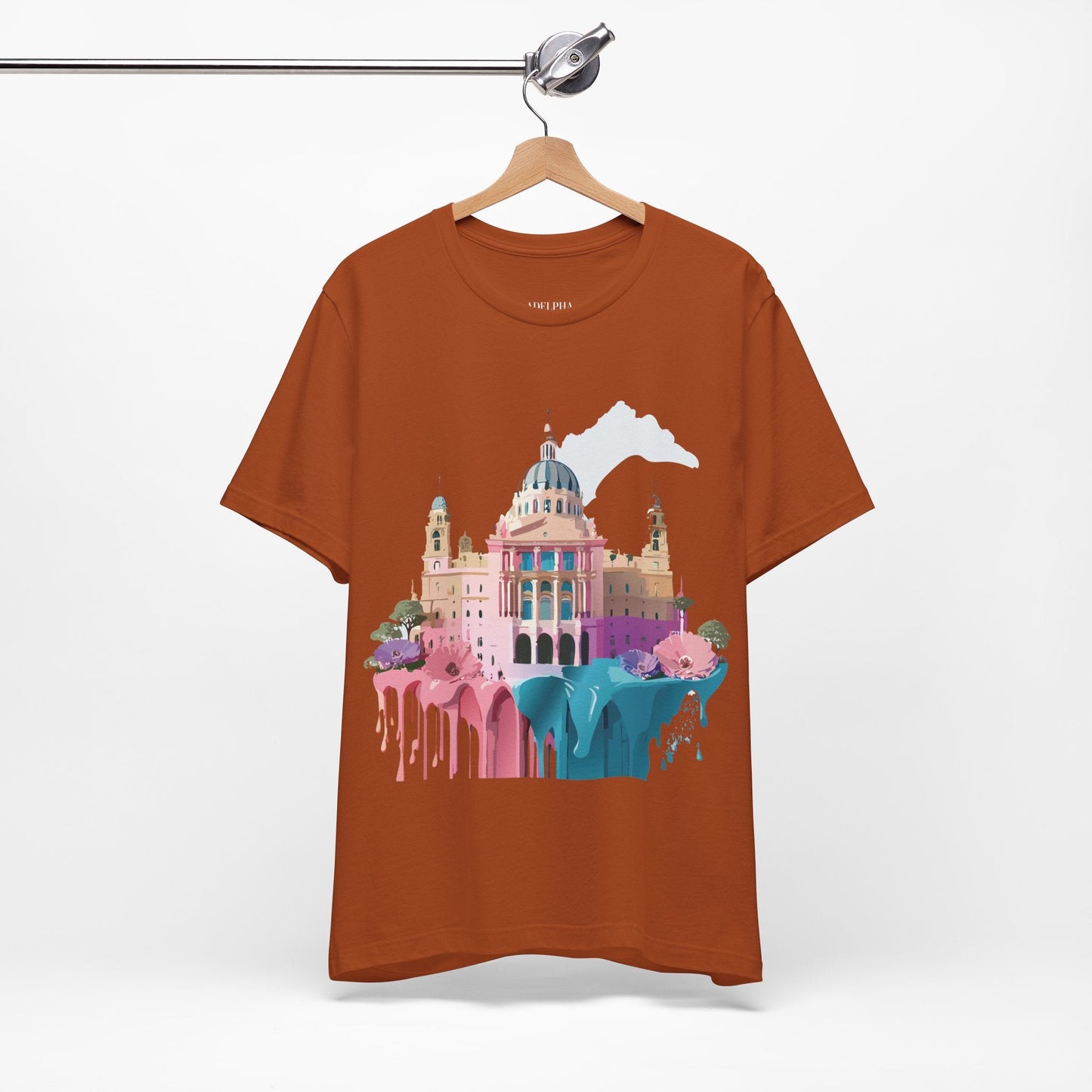 Adelpha Unisex Graphic Tee Madrid Tourist Shirt Vintage Inspired Art Design By Adelpha