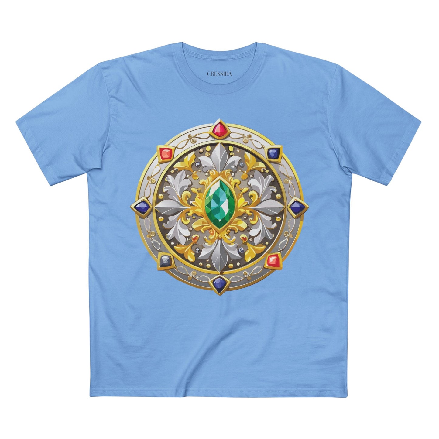 Medallion Graphic T-Shirt Unisex 100 Cotton With Gold Art Design Medal Tee 5