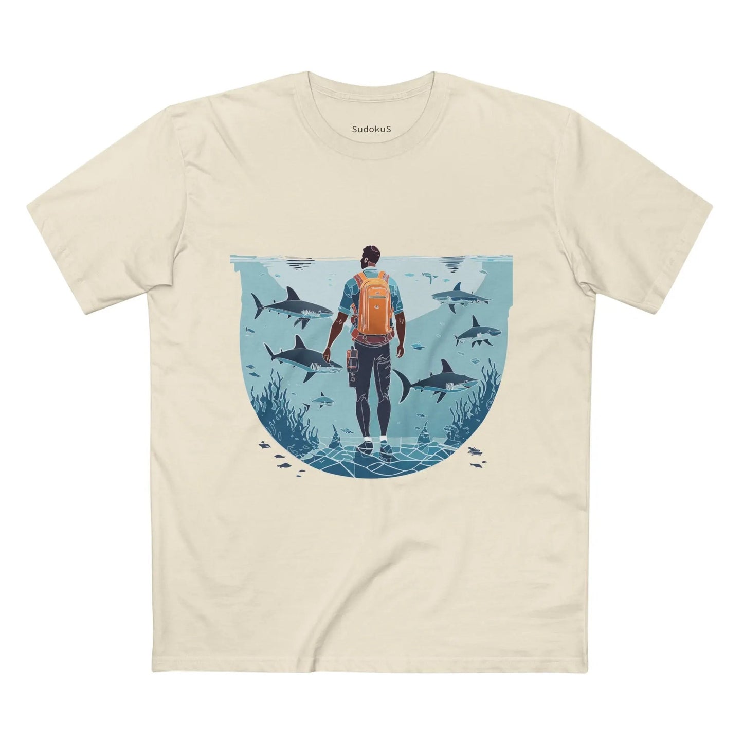 Ocean Coast Graphic Unisex 100 Cotton Staple Tee 7