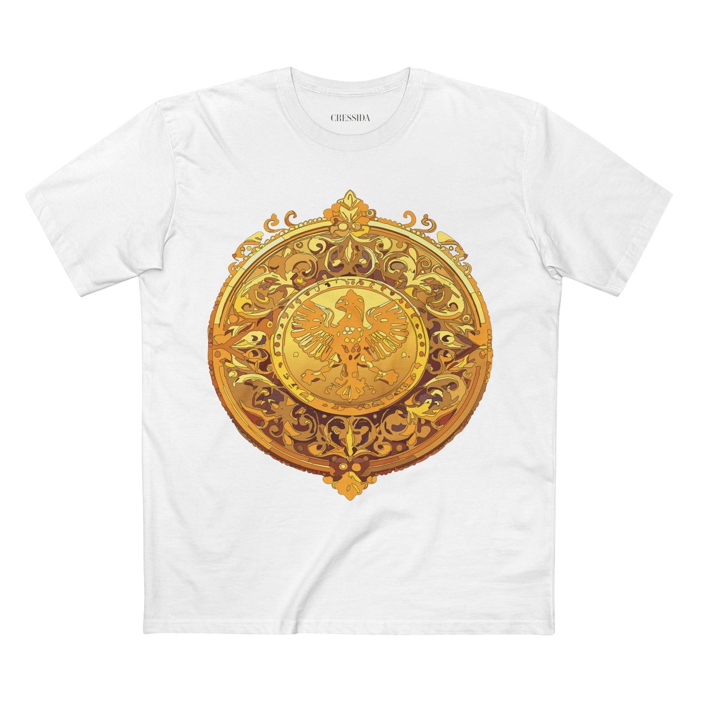 Antique Gold Coin Graphic Design T-Shirt Unisex 100 Cotton With Golden Print Artwork Tee 26
