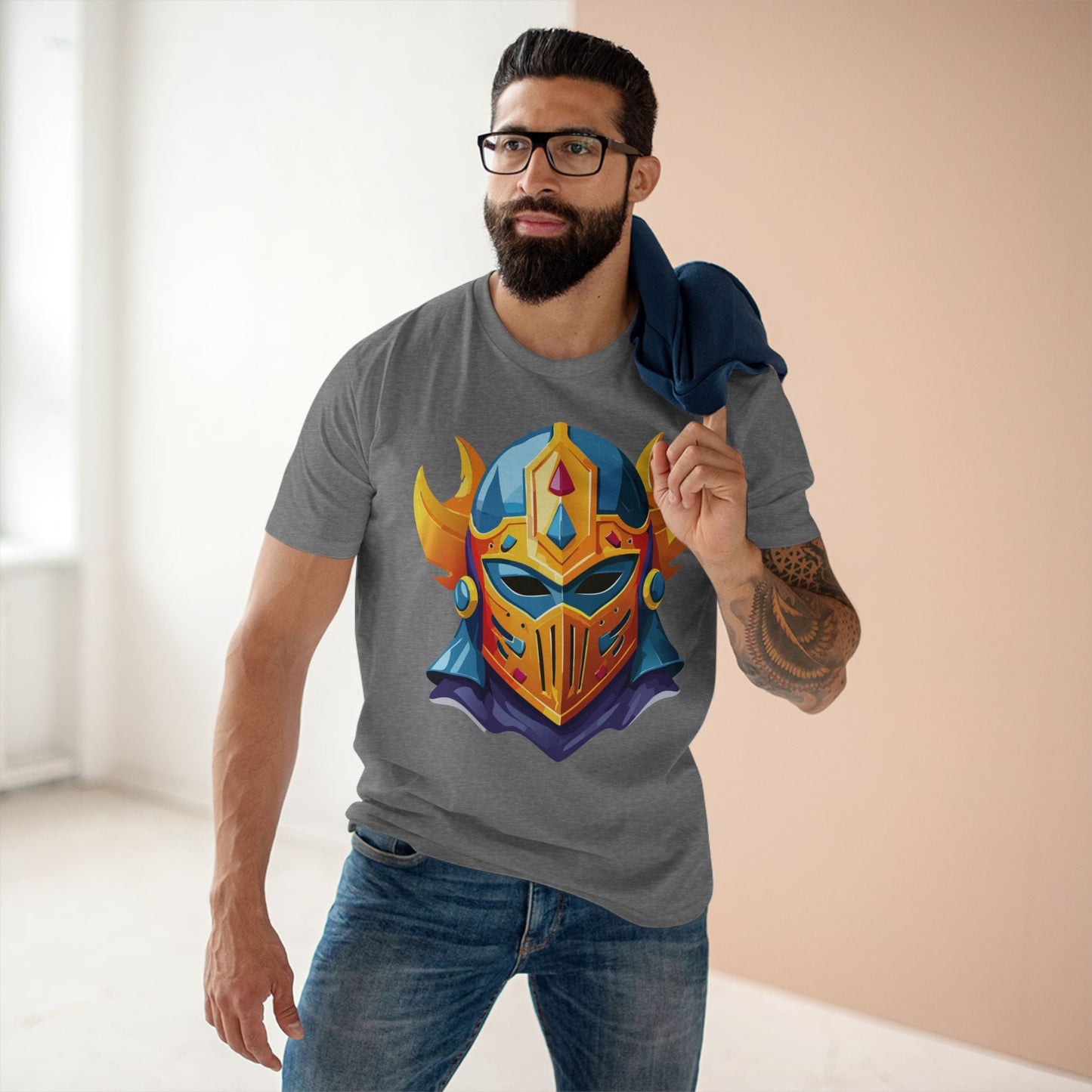 Mask Graphic Unisex 100 Cotton Staple Tee 15