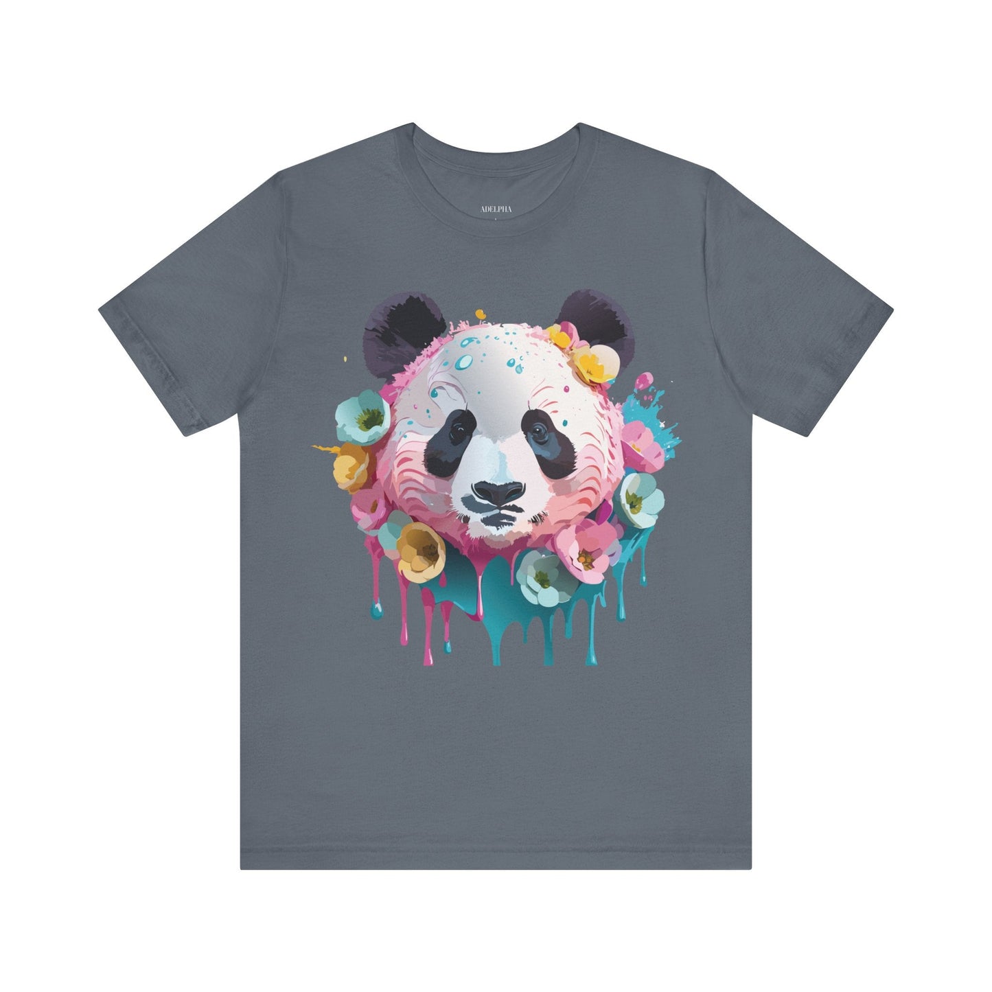 Panda Graphic Unisex 100 Cotton Vintage Art with Animal T-Shirt 5