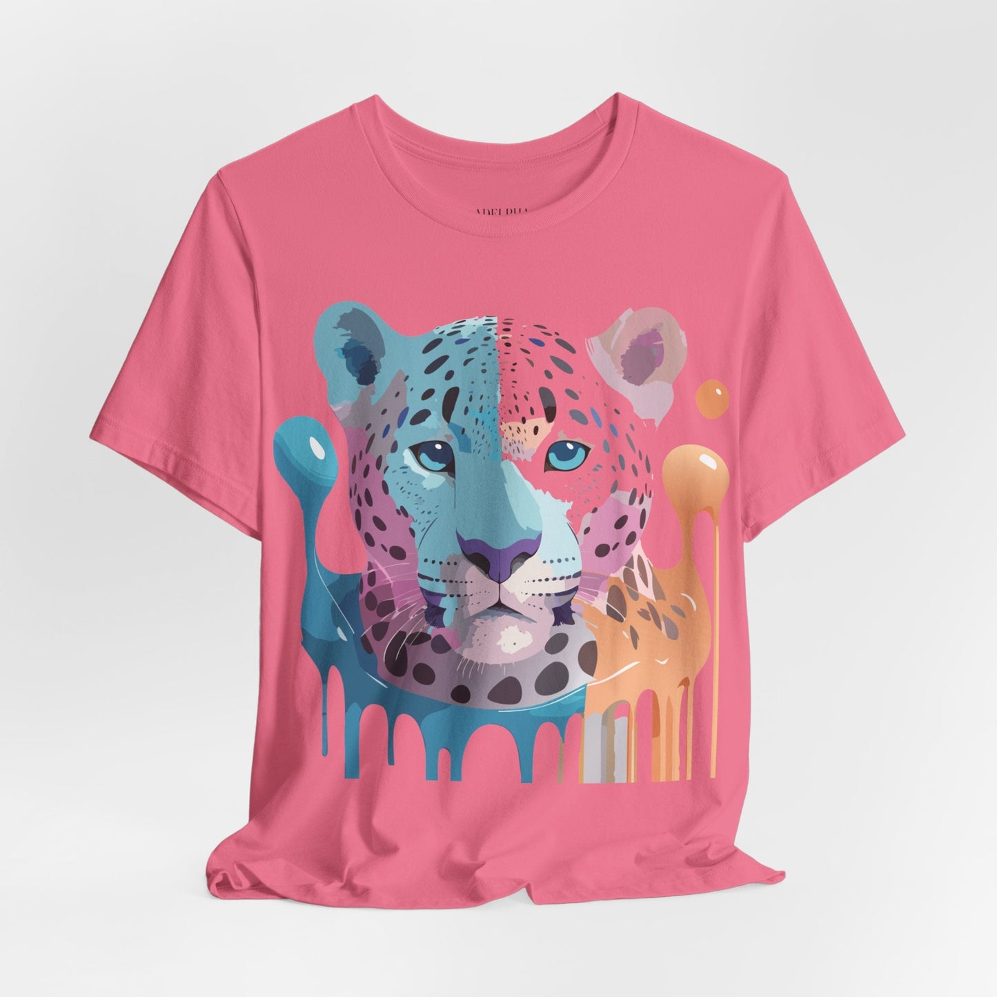 Adelpha Graphic Tee Cheetah Print Unisex Jersey Short Sleeve Shirt Vintage Art