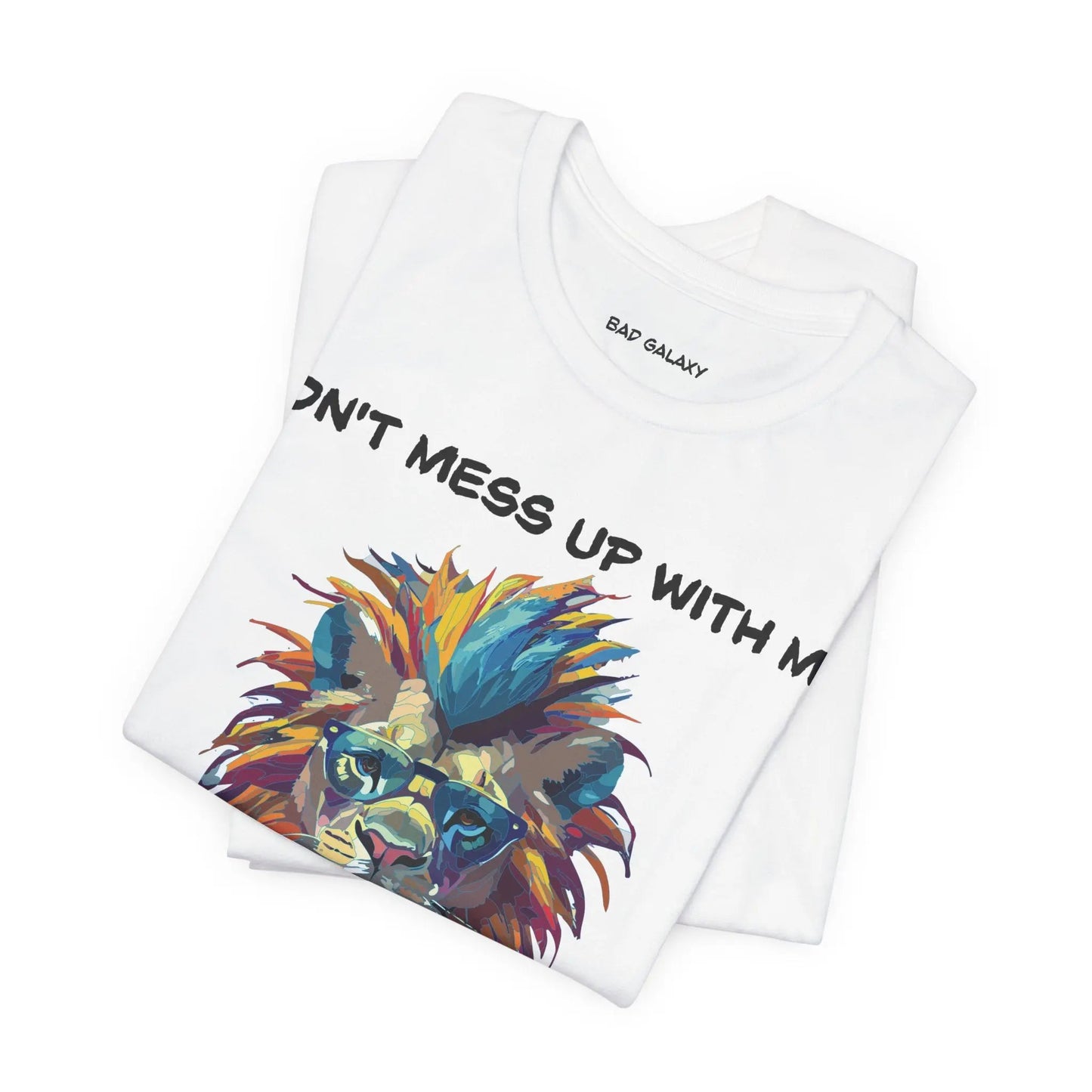Bad Galaxy Animal T Shirt 100 Percent Cotton Eco Friendly Ink USA Printed Durable Stitching
