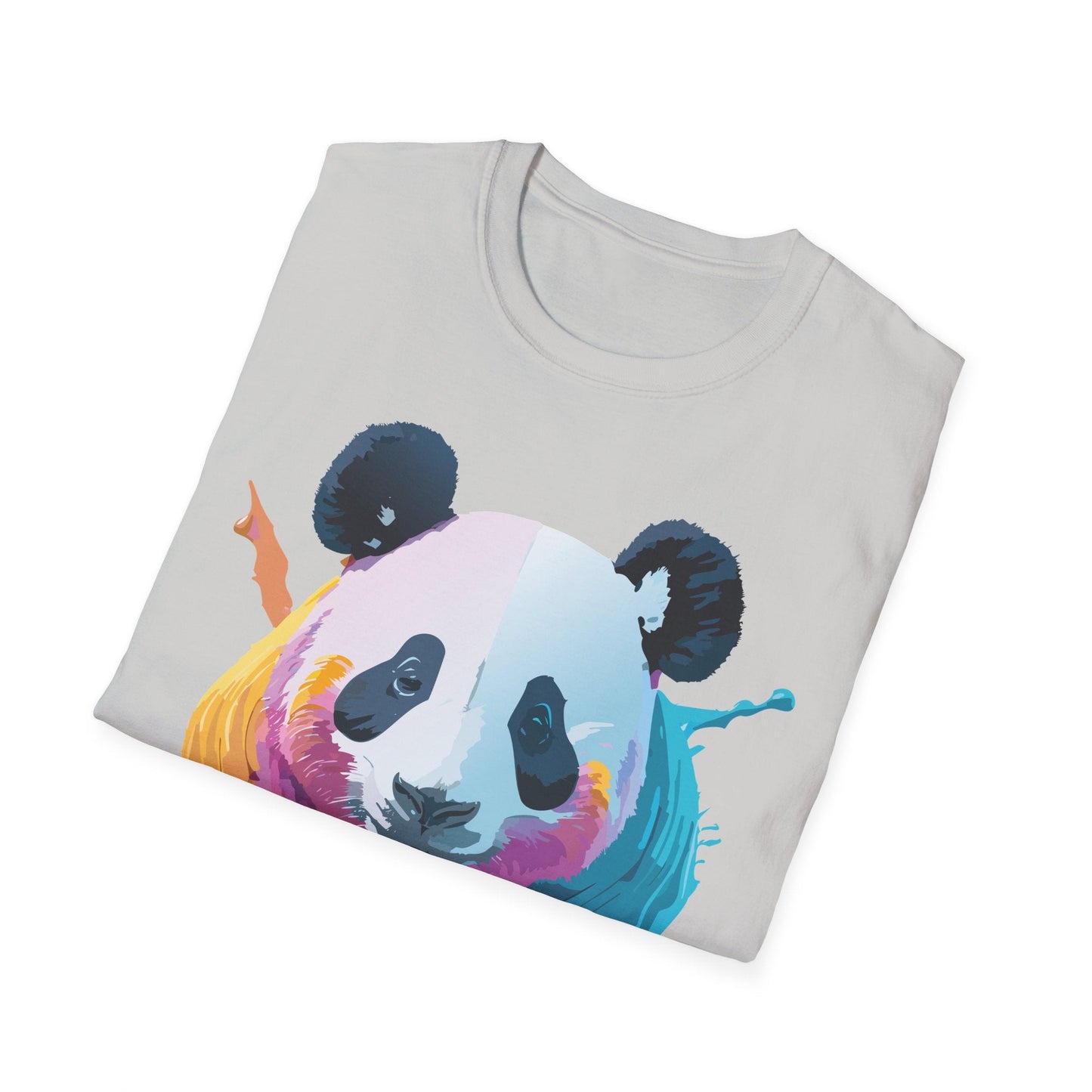 Panda Shirt Unisex T Shirt Softstyle Gildan 64000 100 Percent Ring Spun Cotton Animal Tee