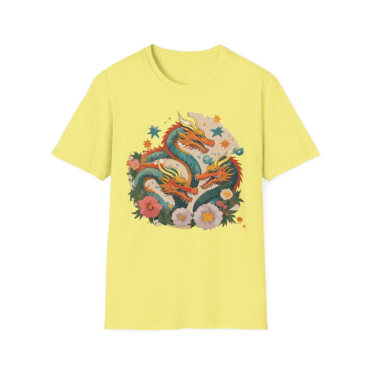 Dragon Graphic Unisex 100 Cotton Tee with Animal Artwork Design 10