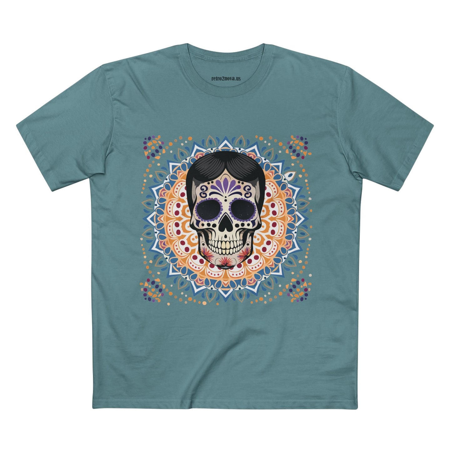 Skull Shirt Skeleton Tee Unisex Premium Cotton Art Design Retro2Nova Exclusive Collection