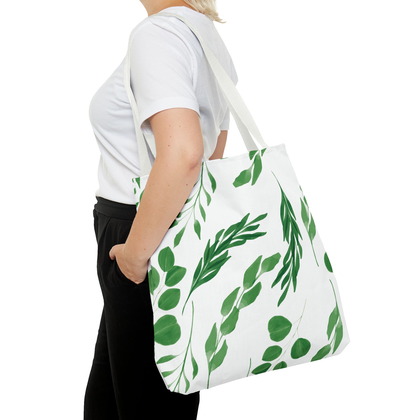 Canvas Bag with Floral Prints