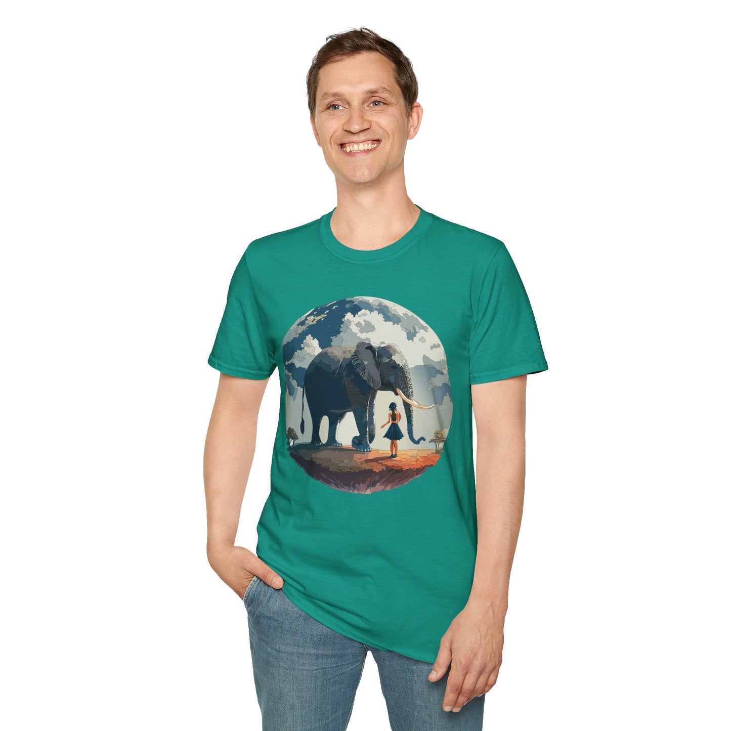Womens Graphic T Shirt Art Design Tee Softstyle Gildan 64000 100 Percent Ring Spun Cotton