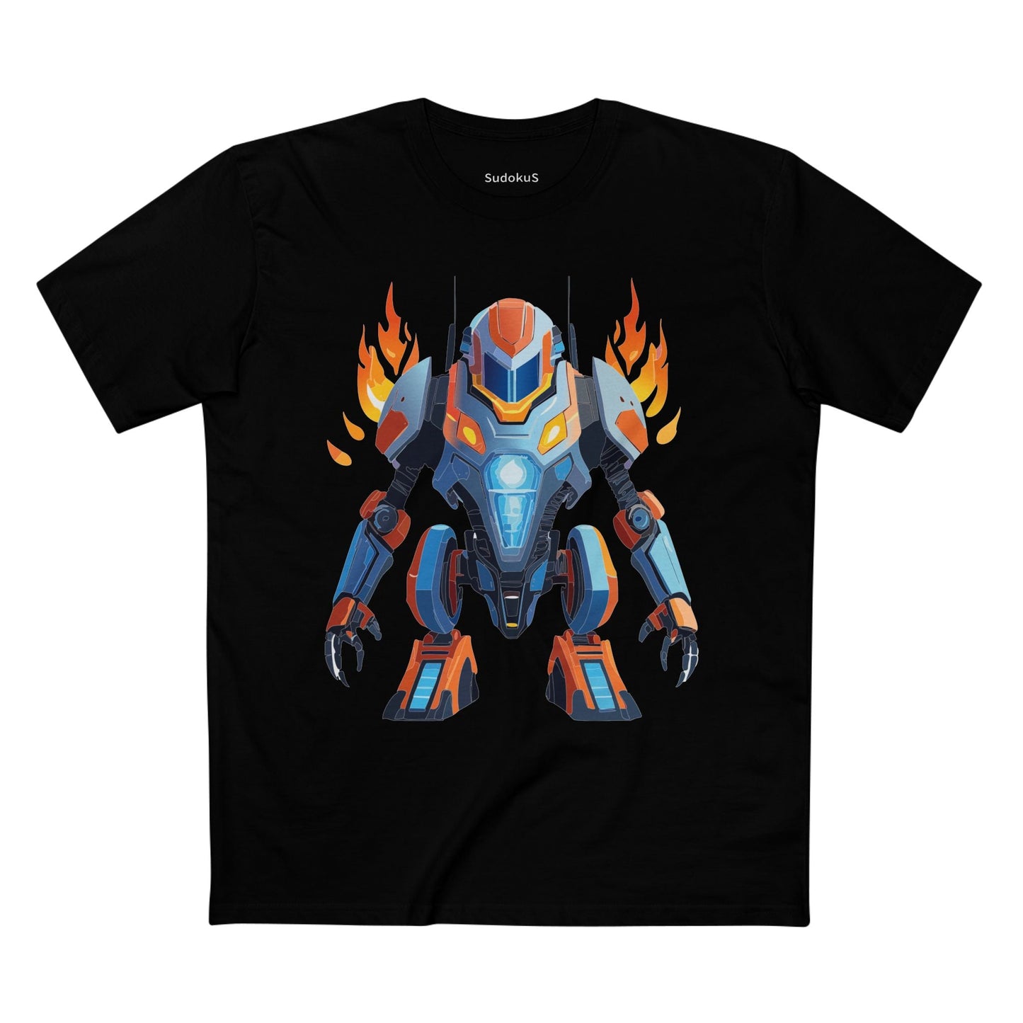 Cyborg Robot Graphic Unisex 100 Cotton Staple Tee 12