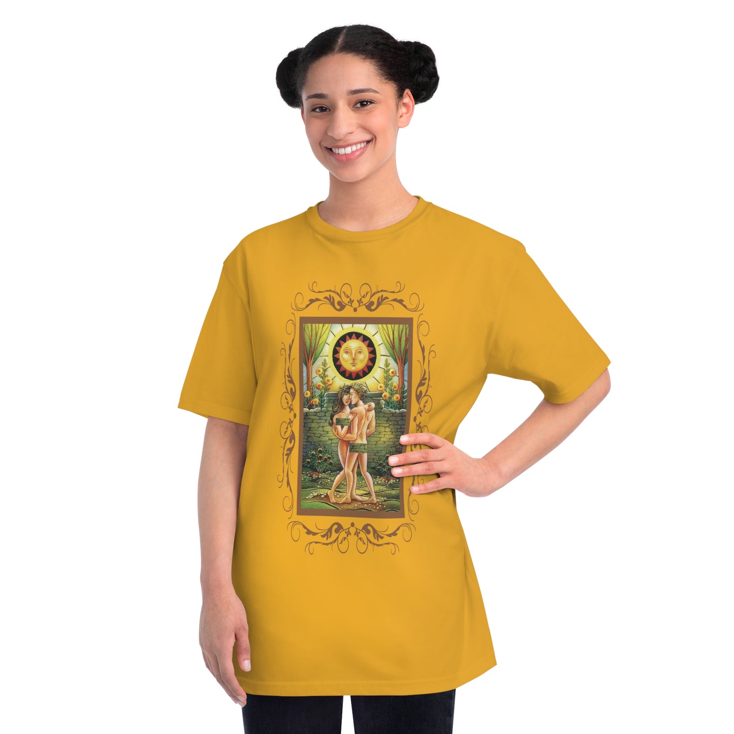 T-Shirt aus Bio-Baumwolle, Unisex, mit Tarotkarten