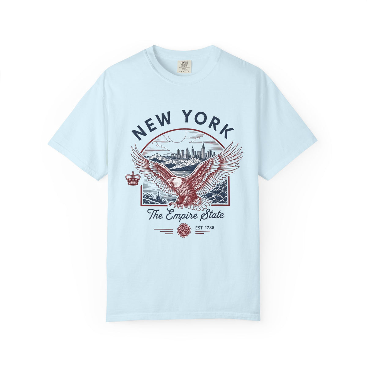 New York State Vintage Travel Tourist Graphic Gift Tee Unisex 100 Cotton Comfort Colors T-Shirt