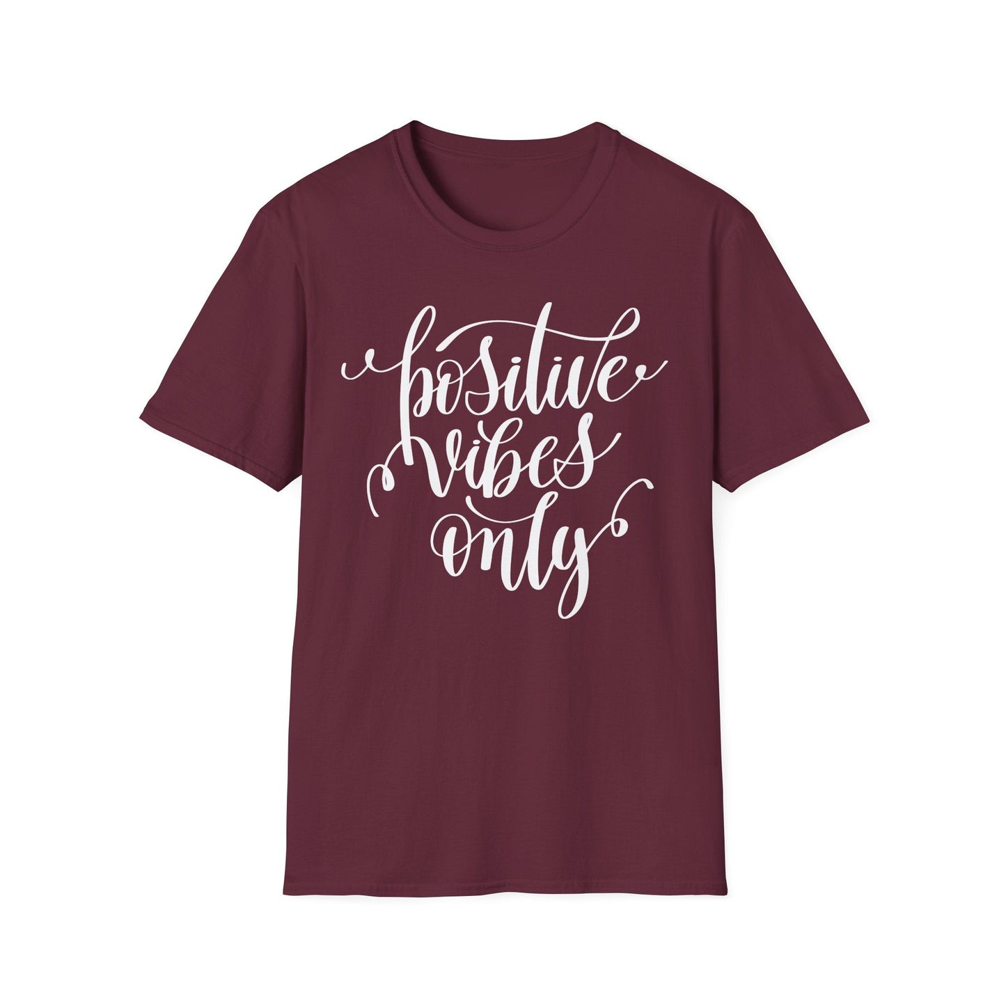 Positive Slogan T Shirts With Positive Words Unisex Short Sleeve Tee Gildan Softstyle 64000 Ring Spun Cotton