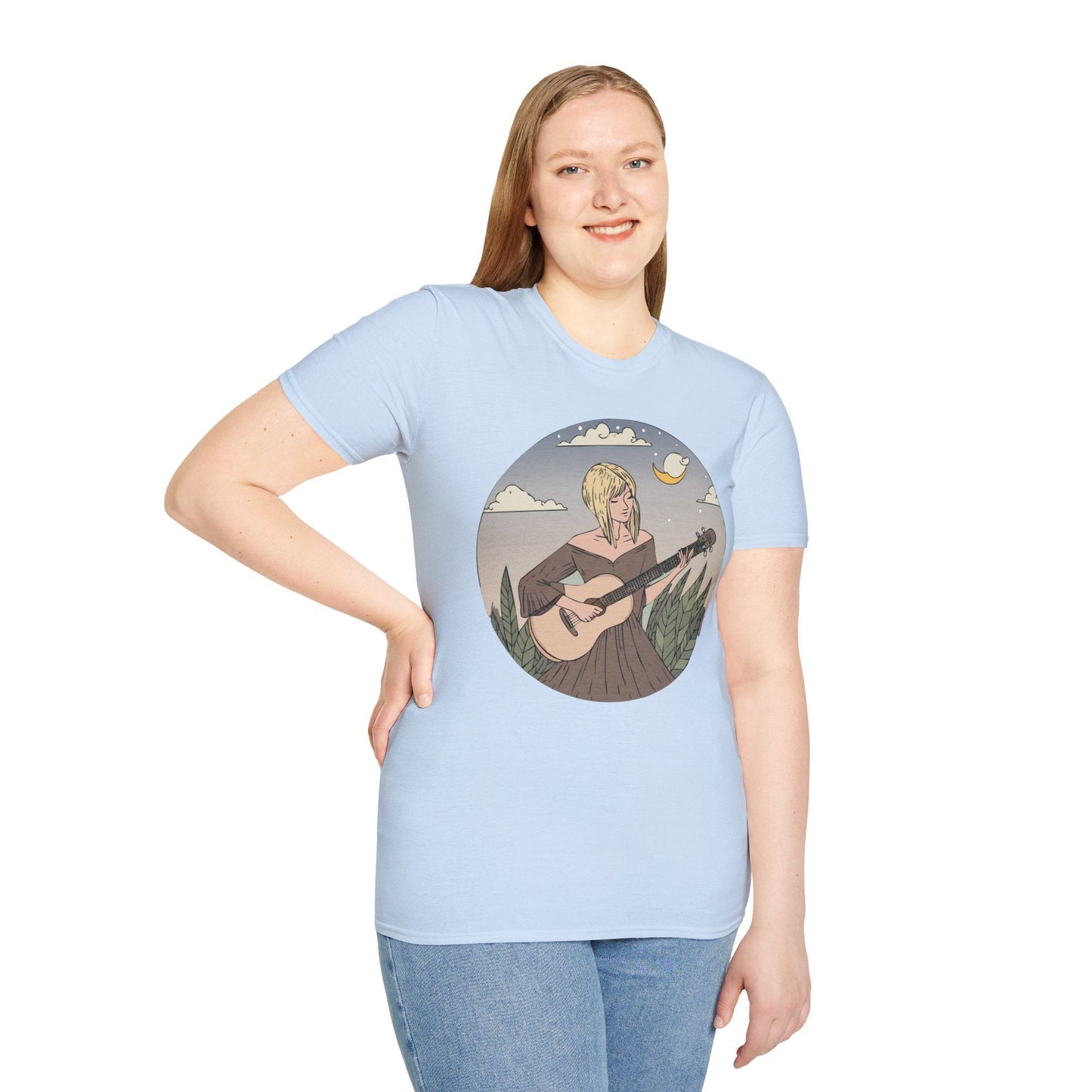 Womens Graphic T Shirts Art Design Shirt Softstyle Unisex Cotton Tee 100 Percent Comfort