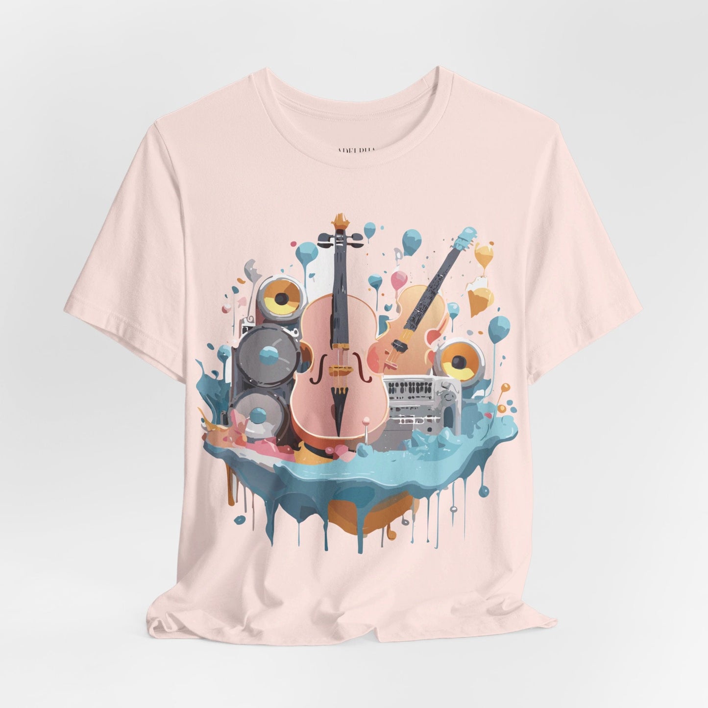 Adelpha Vintage Inspired Music Graphic T Shirt Unisex Jersey Short Sleeve Tee Artwork