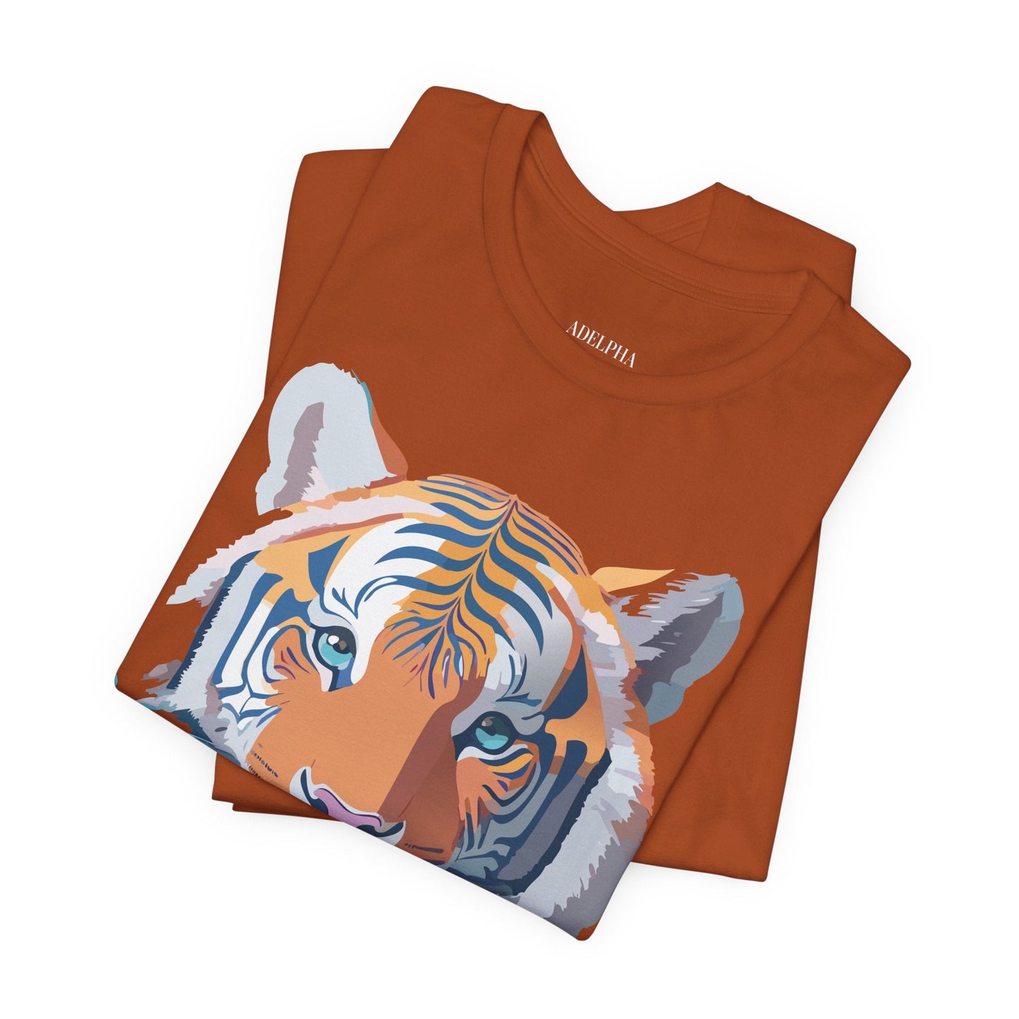 Tiger Graphic Tee Unisex Jersey Short Sleeve Vintage Inspired Artwork Adelpha Art Design