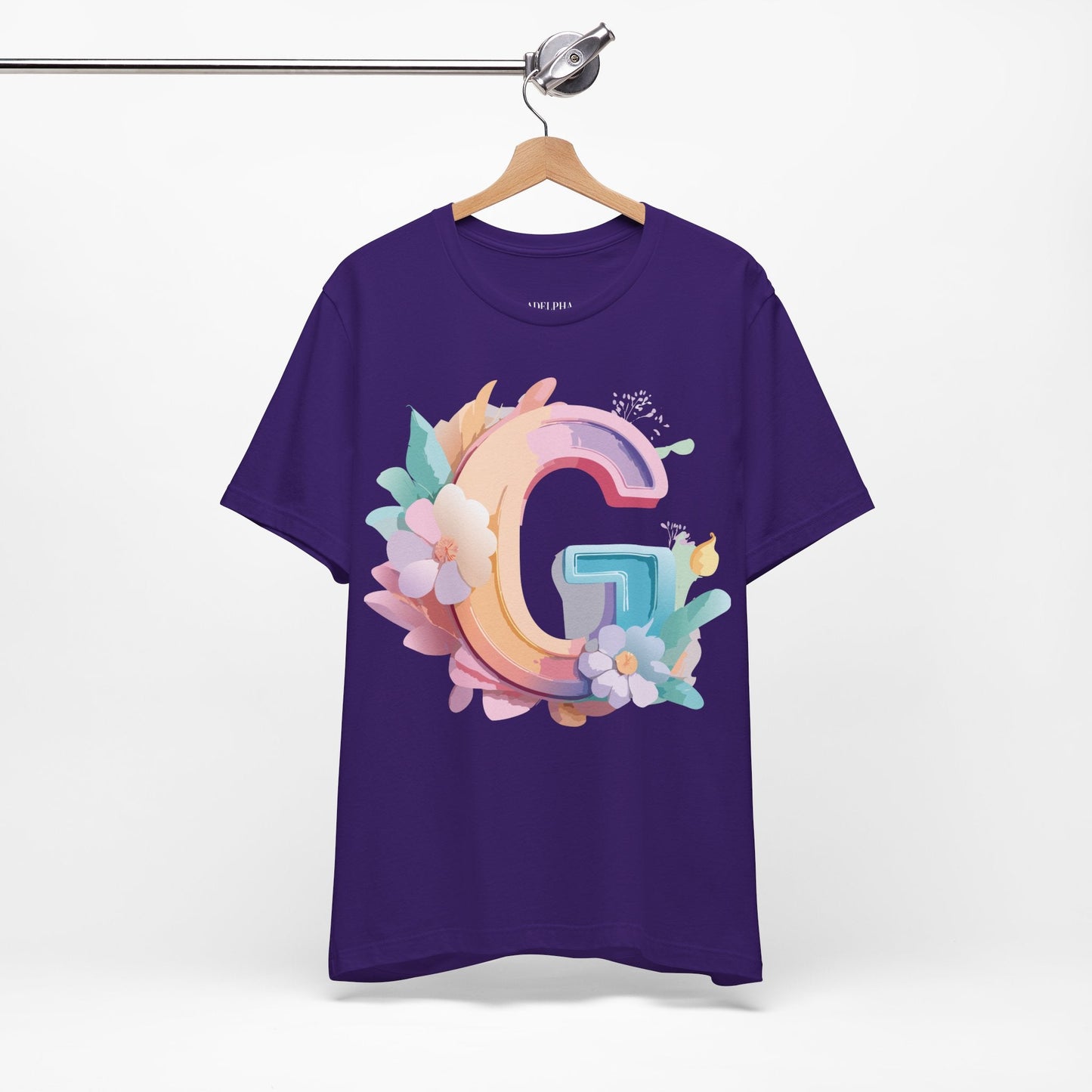 Letter G Shirt Unisex Graphic Tee by Adelpha Vintage Inspired Artwork for Everyday Style