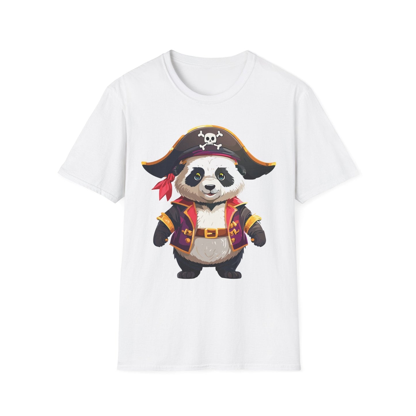 Panda Shirt Unisex Panda Tee Softstyle 64000 Gildan 100 Percent Cotton Animal Tee