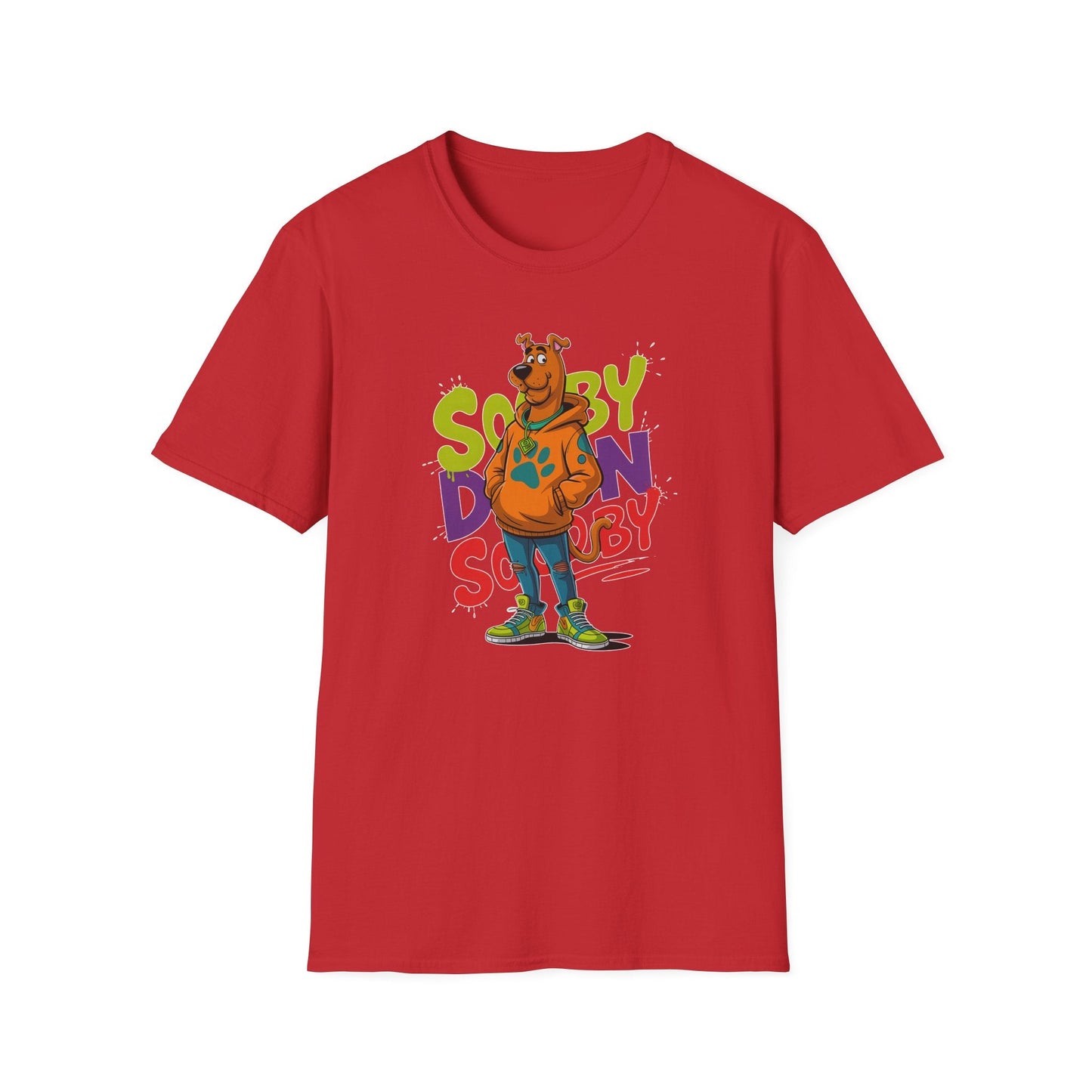 Unisex Cartoon T Shirt With Animation And Funny Animals Tee Gildan Softstyle 64000