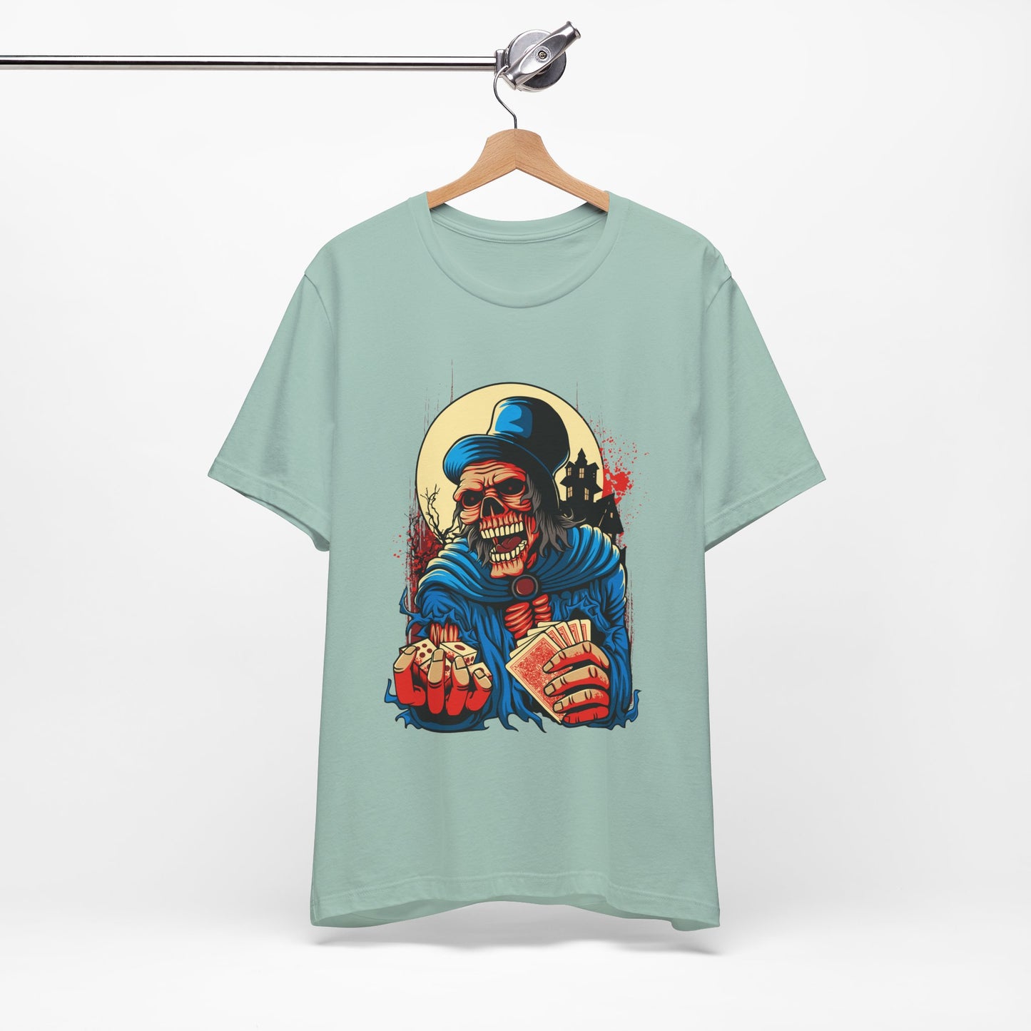 Skull Graphic Design Tee, Skull Shirt, Vintage Tees, Art Design T-Shirt, Graphic Tee, Art Shirts - 1
