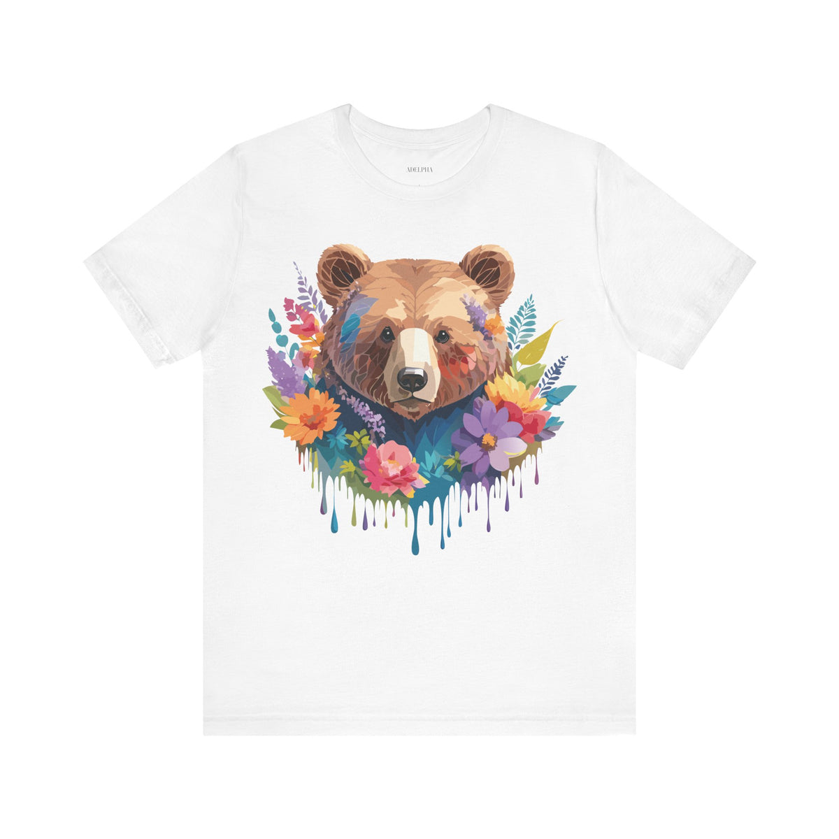 Bear Graphic Design Tee Bella+Canvas Unisex 100 Cotton Tee Shirt a120