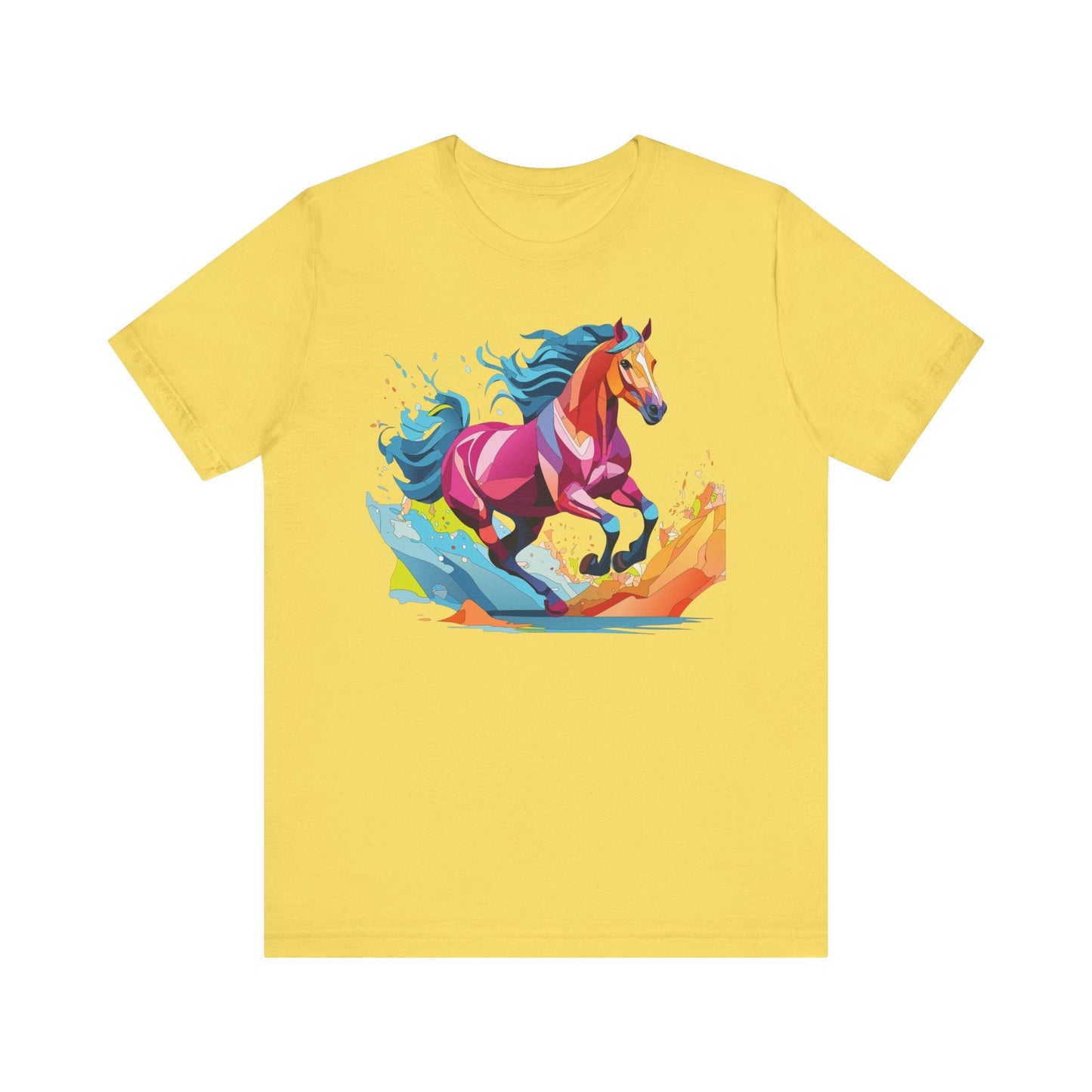 Unisex Animal Tee Shirt With Wild Animals Art Design Short Sleeve Casual Wear Everyday