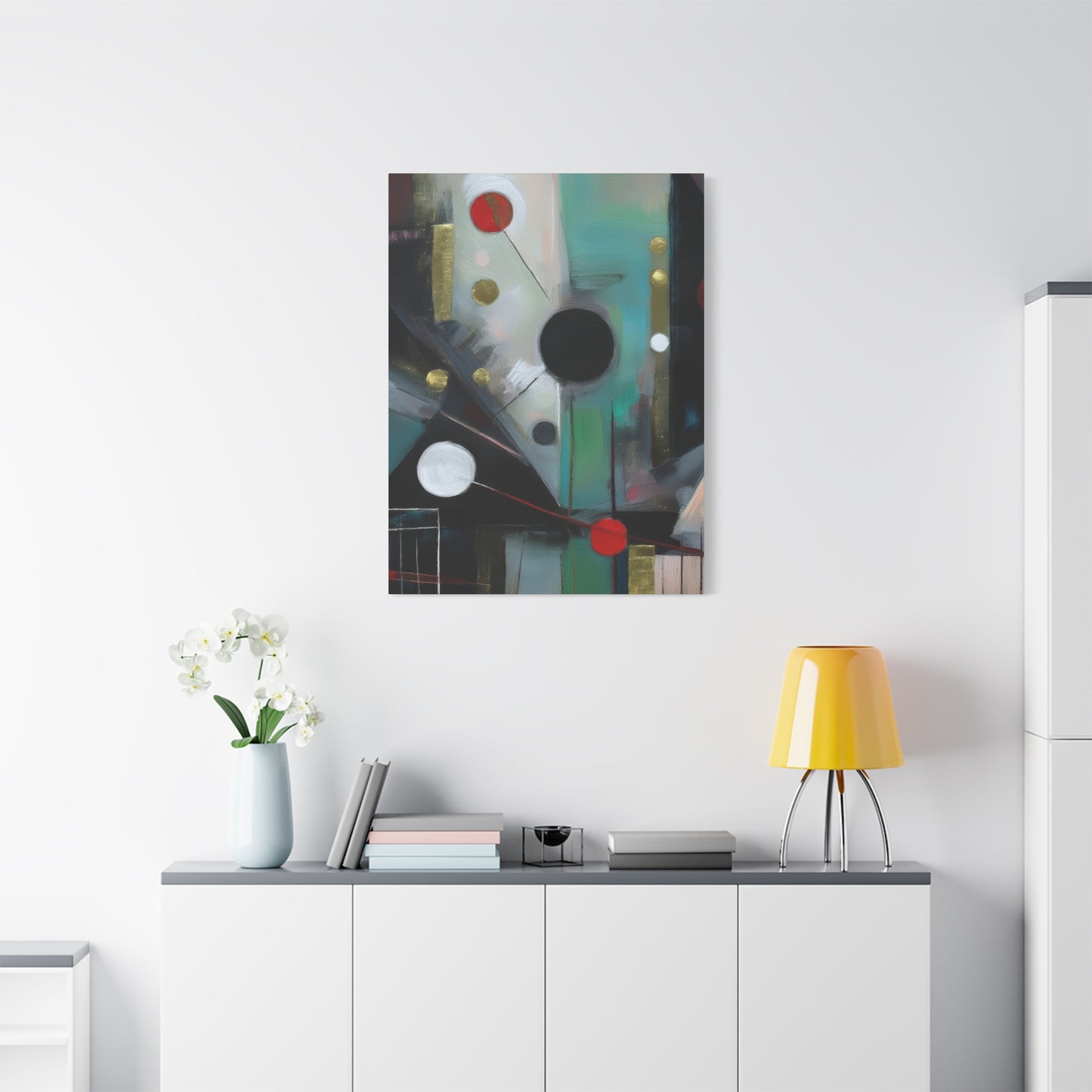 Abstract Oil Painting Print Canvas 20x24,20x30,24x30 24x32,24x36,30x40 32x48,36x48,40x60 Pine-Wood Inner Frame ABS-158