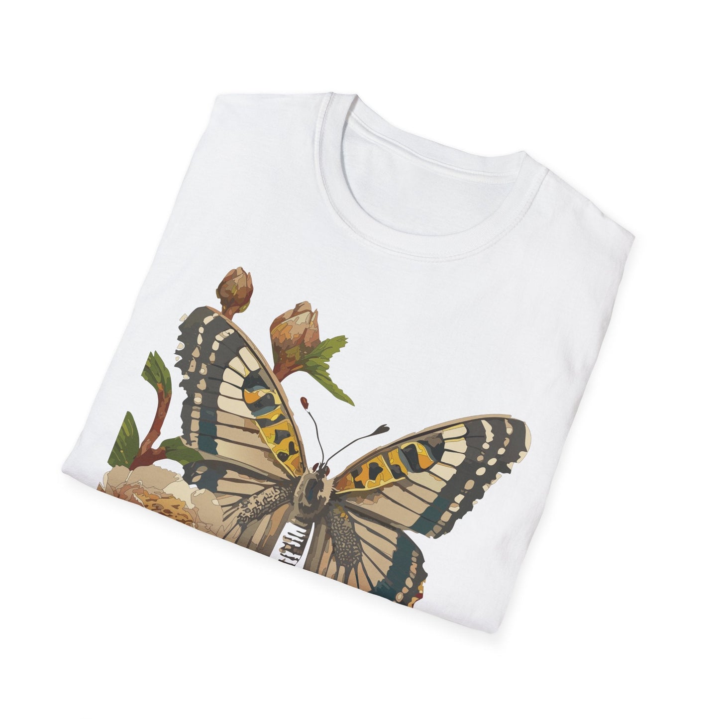 Butterfly Shirt Unisex T Shirt Monarch Butterfly Gildan Softstyle 64000 Cotton Tee