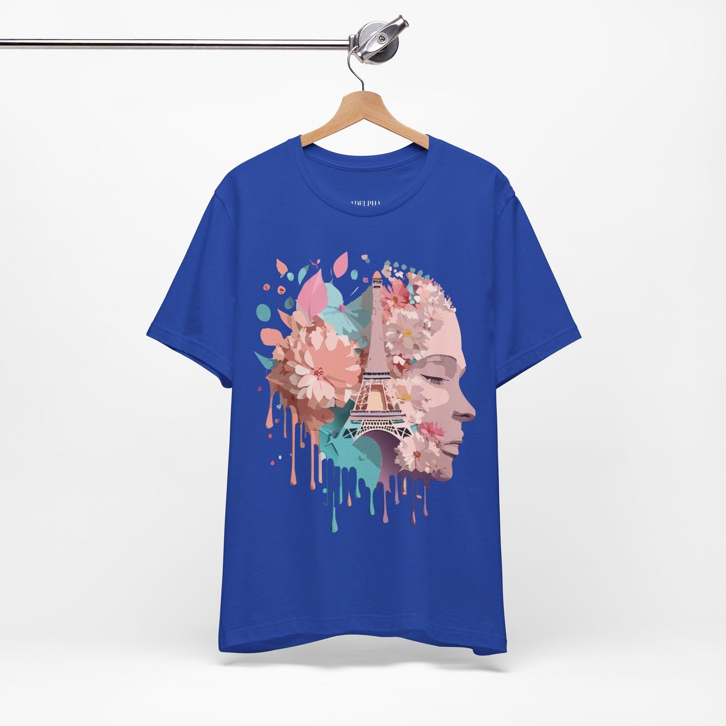 Tourist Shirt Paris Graphic Tee Unisex Jersey Short Sleeve Premium Vintage Inspired Adelpha Artwork