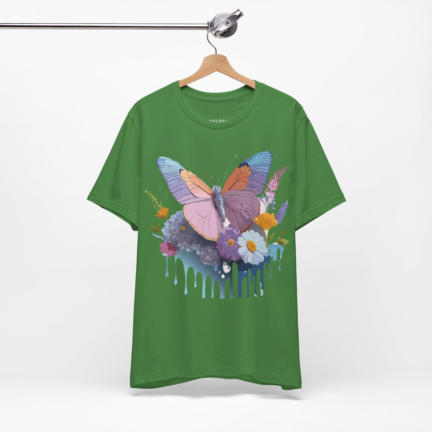 Butterfly Graphic Tee Unisex Short Sleeve Vintage Inspired Art Adelpha