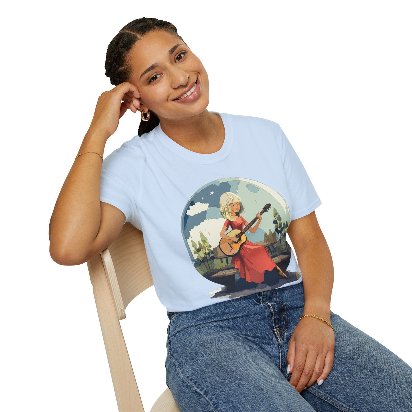Womens Graphic T Shirts Art Design Shirt Unisex Softstyle Cotton Tee Quality Comfort Everyday Style