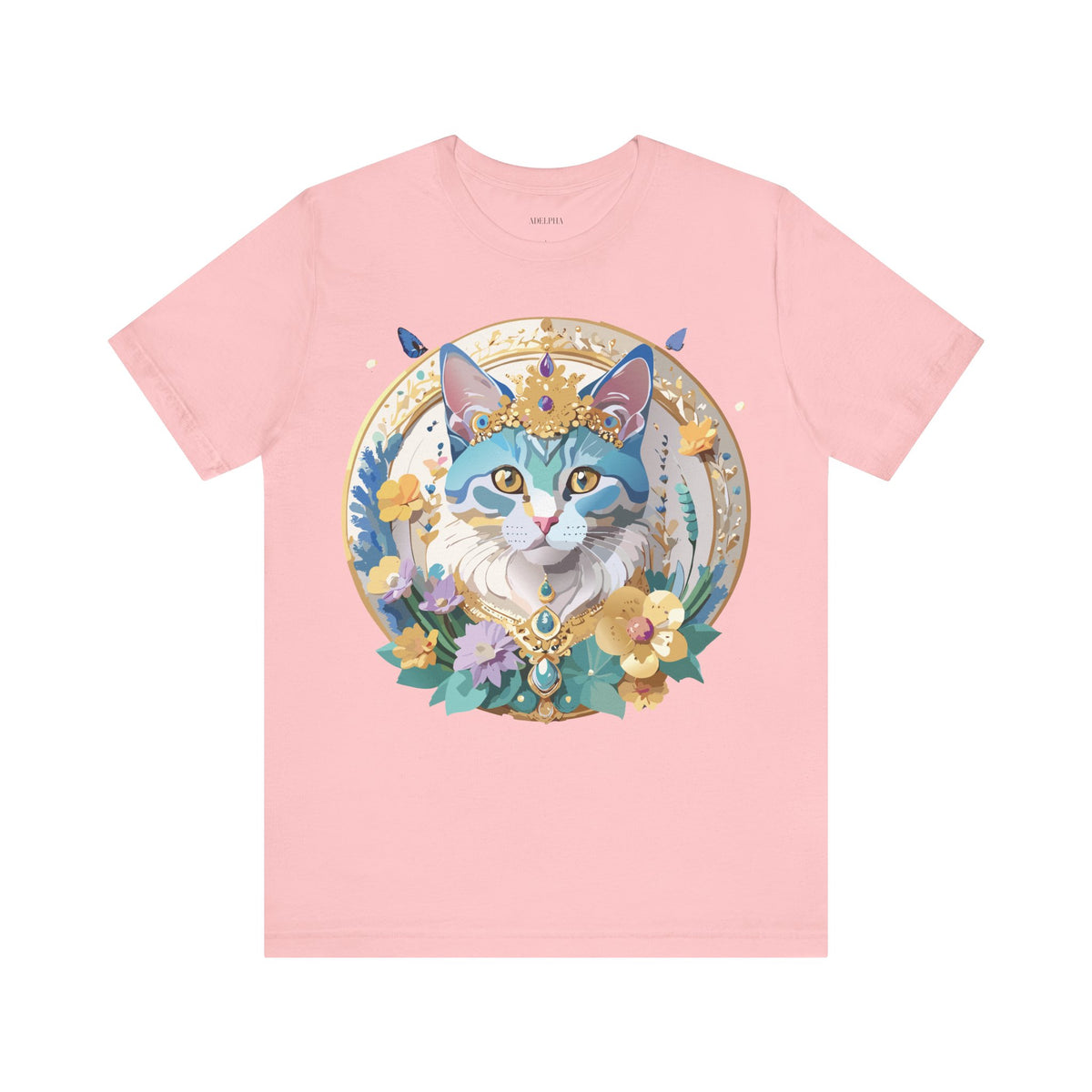 Medallion Graphic Unisex Cotton Bella+Canvas Tee with Art Design d44