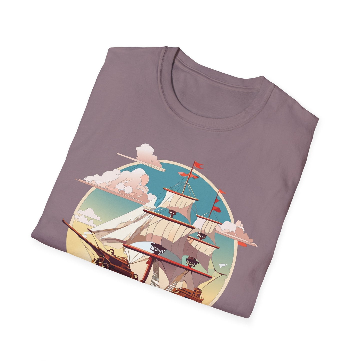 Unisex Ship T Shirts Frigate Vessel Tee Shirt Gildan Softstyle 64000 Cotton Comfort Premium Tee