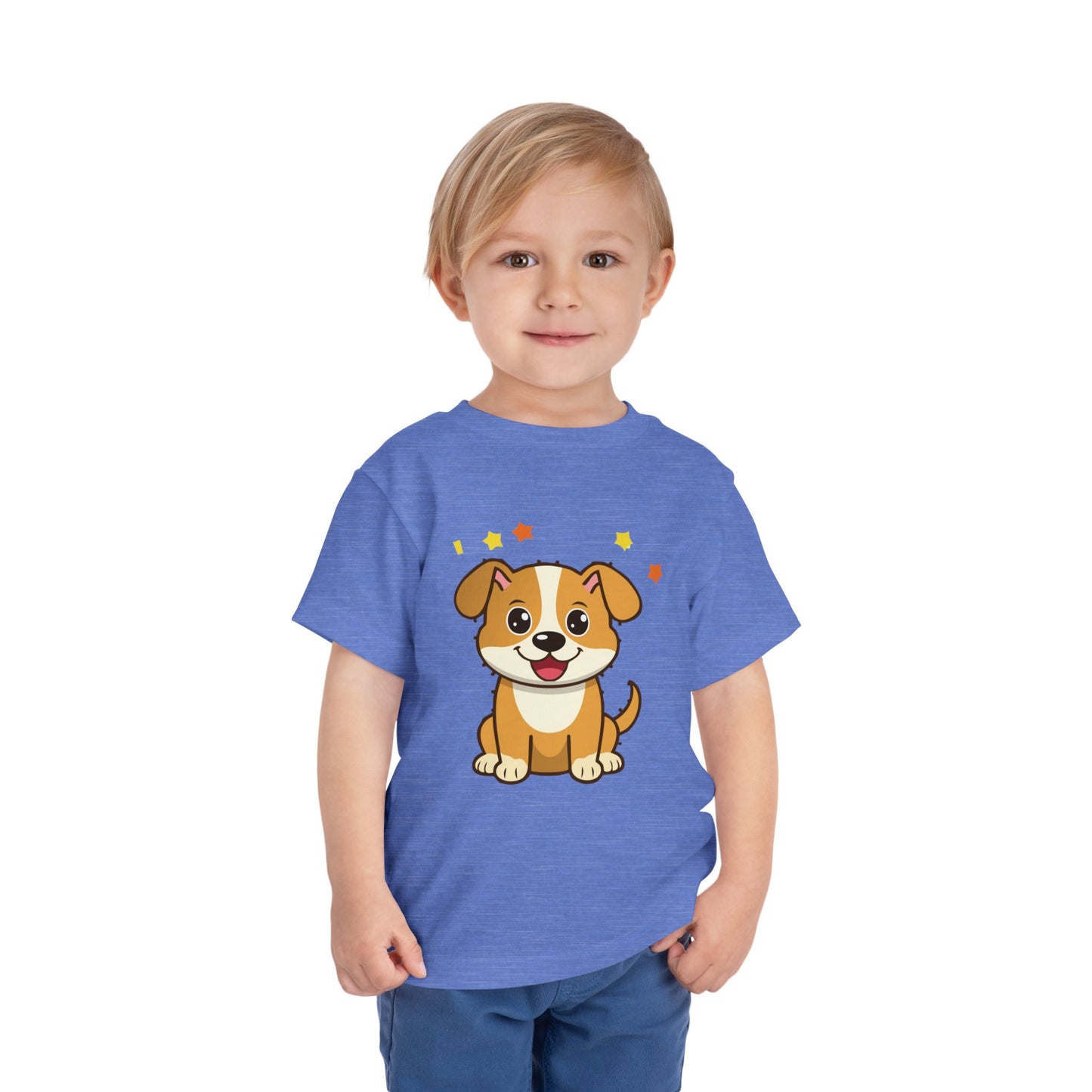 Bonita camiseta de manga corta para niños pequeños con diseño de cachorro: regalo adorable para amantes de las mascotas (2 a 5 años)