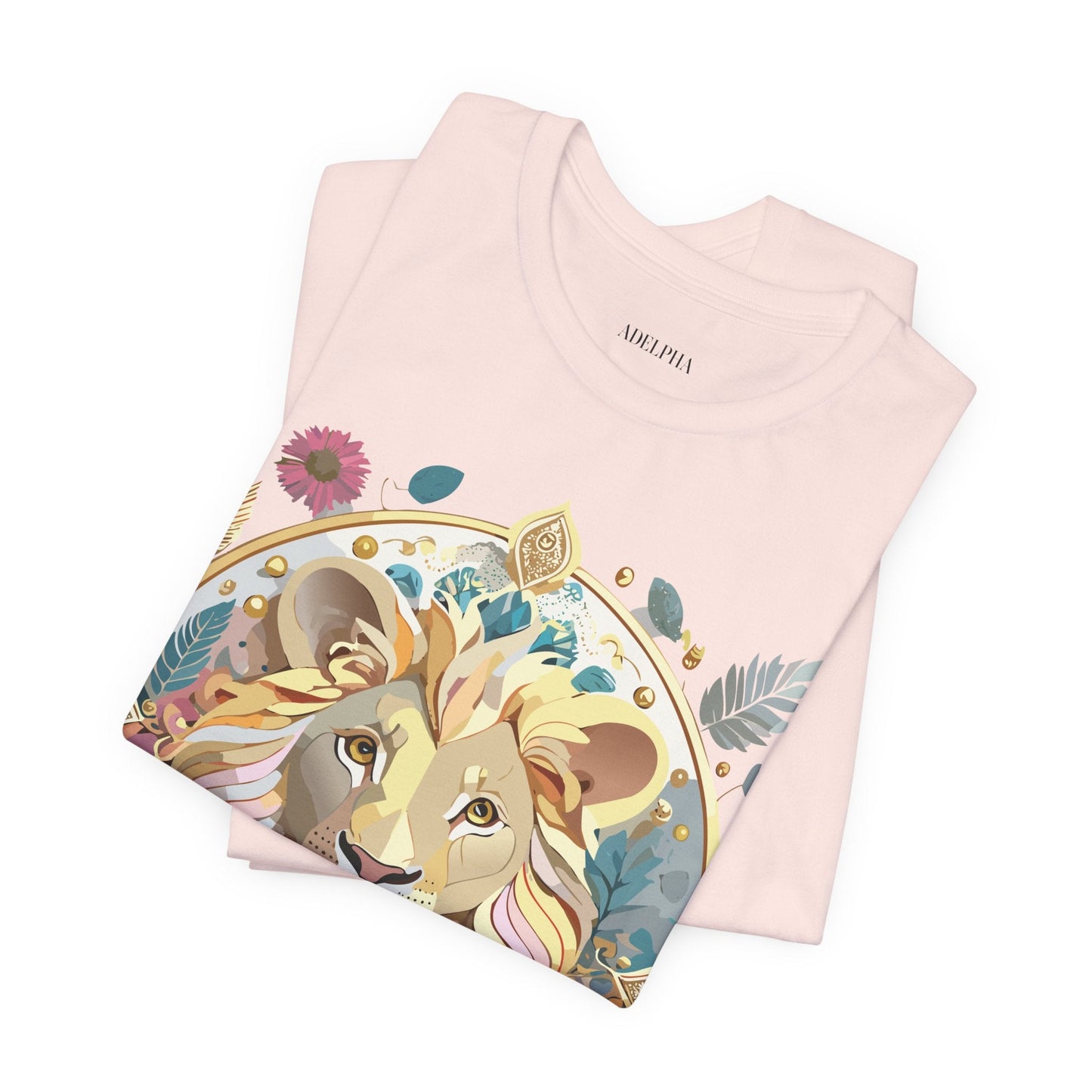 Medallion Graphic Unisex 100 Cotton Vintage Animal Medal Artwork Tee 64