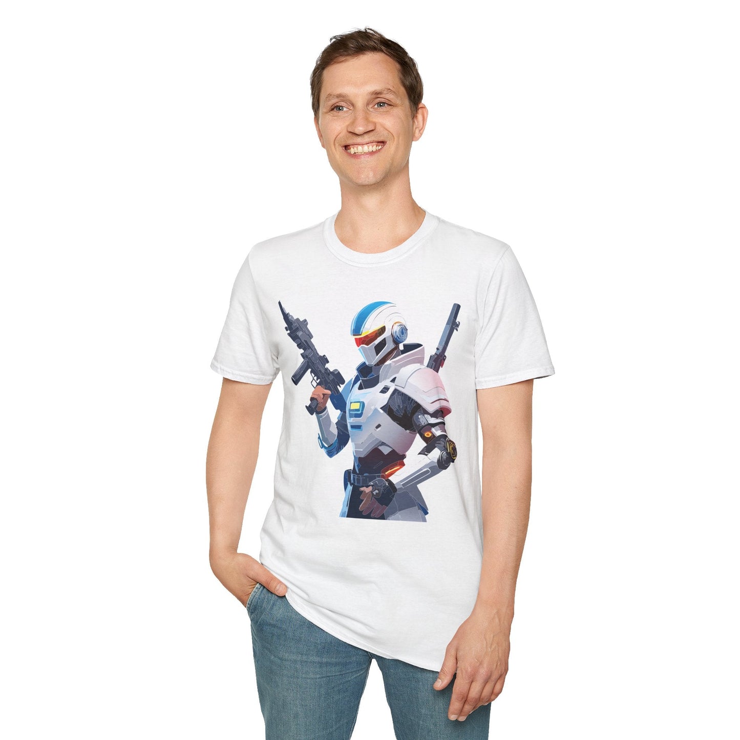 Robocop T Shirt Unisex Gildan Softstyle 64000 100 Percent Ring Spun Cotton Tee Premium